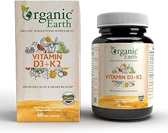 – Plant Based VITAMIN D3+K2 I Supports Healthy Immune System | Crafted With Synergistic Blend of D3 From Lichen & K2 from Natto | Vegan, Gluten Free, Clean Nutrition I 60 Capsules