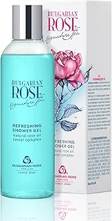 Bulgarian Rose Signature Spa Gel de Douche avec Huile de Rose, Caviar Noir et Sel de la Mer Morte 200ml