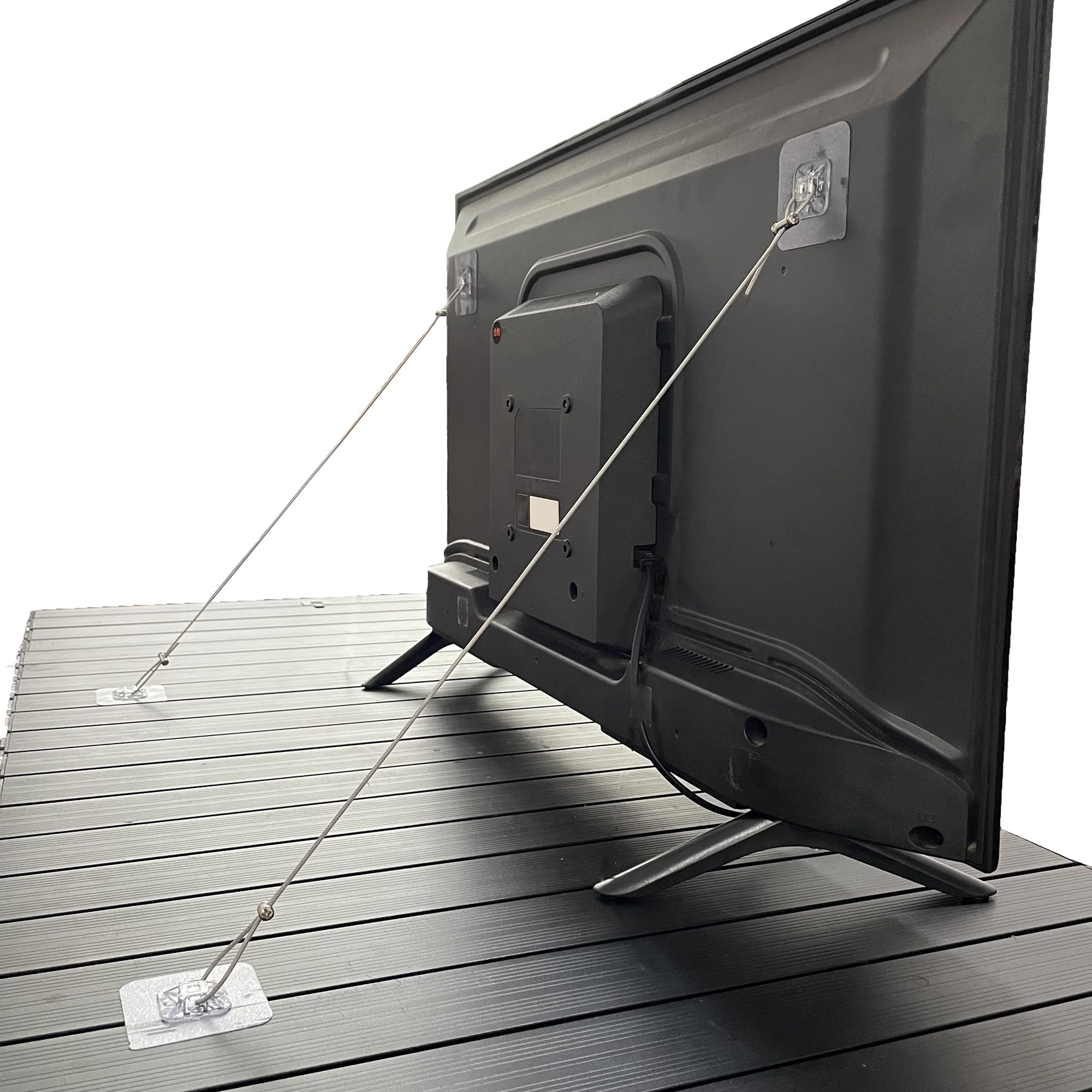 8 Pack SperathLigy Adjustable 42" TV Safety Straps,Furniture Anchors Kit - Premium Baby Proofing Solution for TVs & Furniture, No Drill Installation