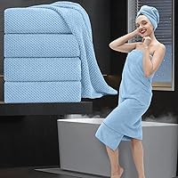 Vista 71 de Juego de 4 toallas de baño extra grandes (35 x 70 pulgadas), toallas de baño de gran tamaño, súper suaves, altamente absorbentes, juego de toallas