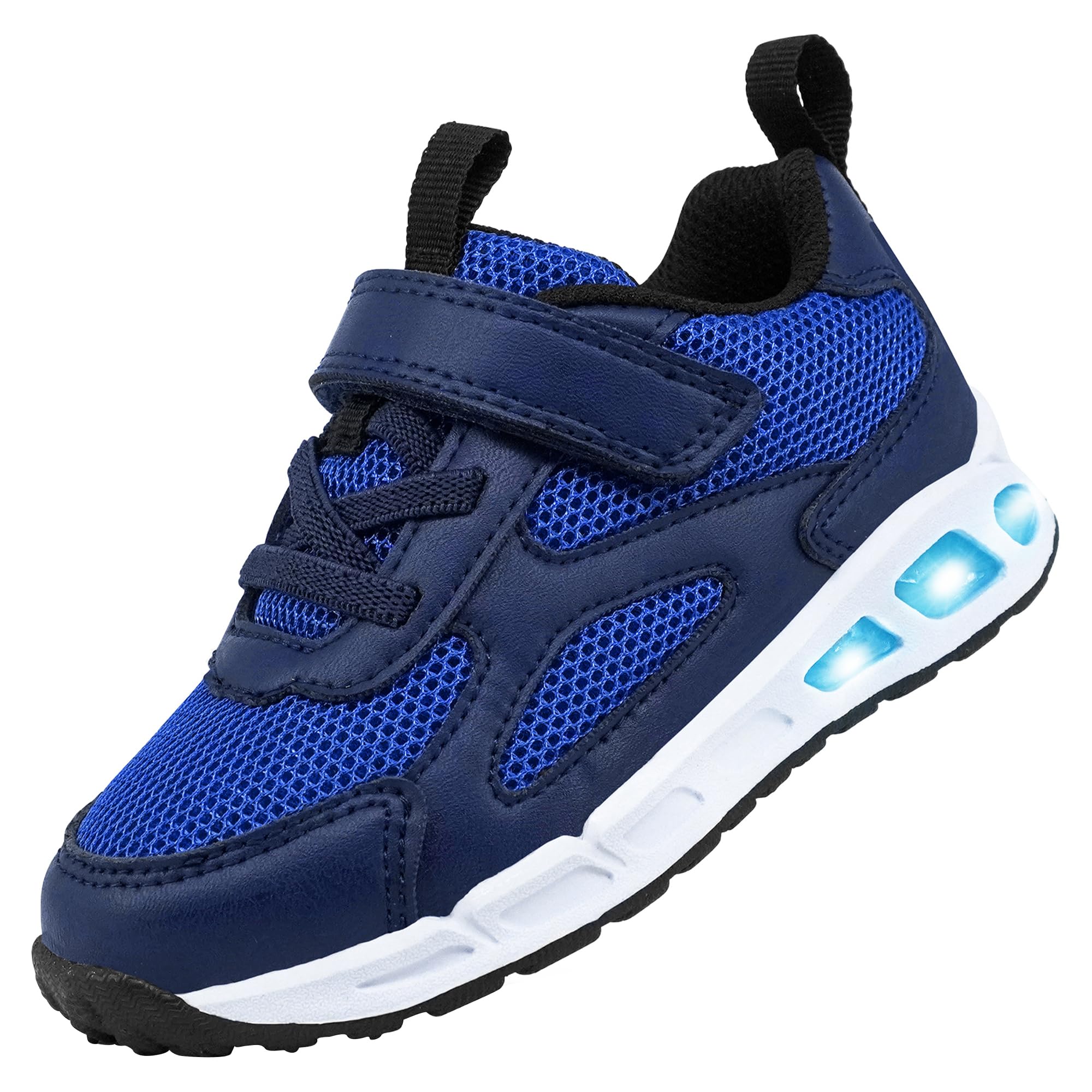 Floranate Light Up Toddler Boys Girls Shoes LED Flashing Lightweight Tennis Walking Sneakers for Toddler and Little Kid