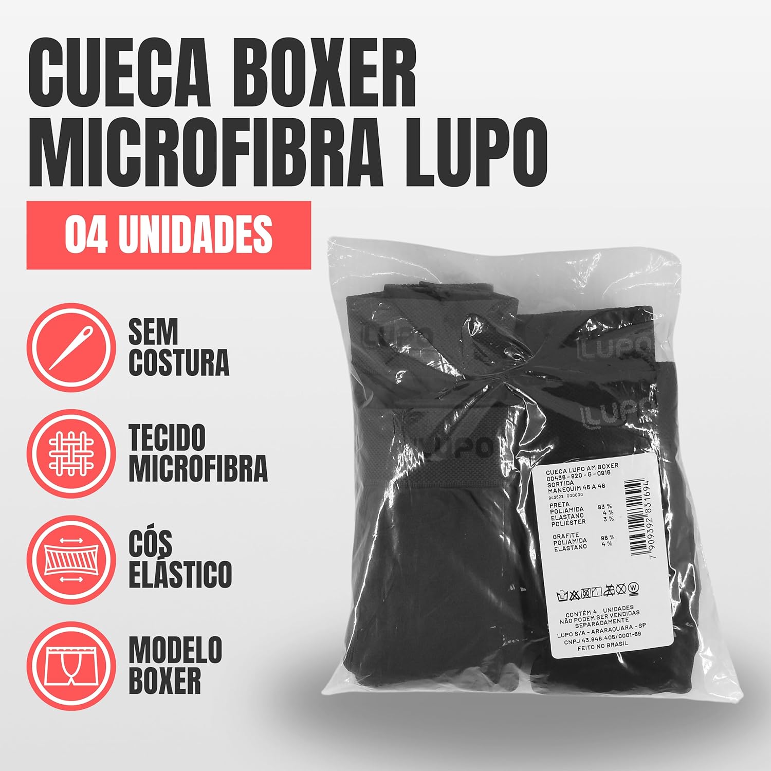 Review Kit 4 Cuecas Boxer Lupo: Conforto Sem Costura Que Você Vai Amar! 4 81D8tnMIg3L. AC SL1500