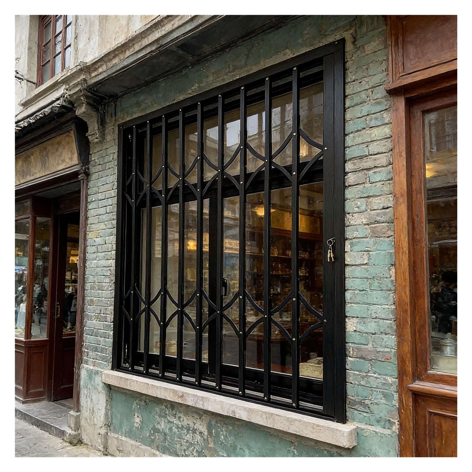 Personalizables Aleación de aluminio Rejas de seguridad para ventanas, Alta resistencia Antirrobo Protectores de ventanas, A prueba de robos Rejas de seguridad