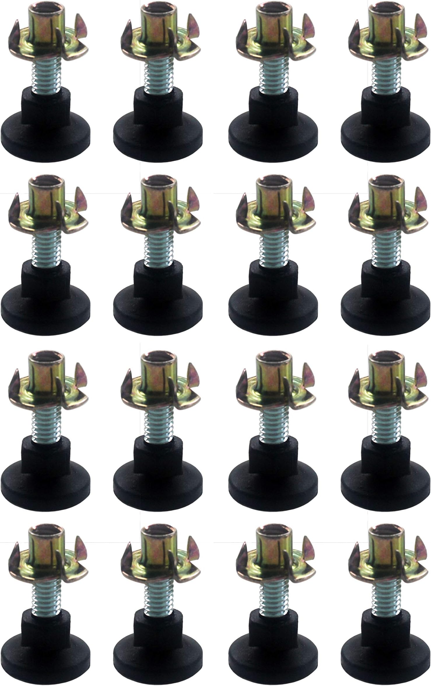 Heavy Duty Adjustable Leg Leveling Glides for Furniture 12 Pack