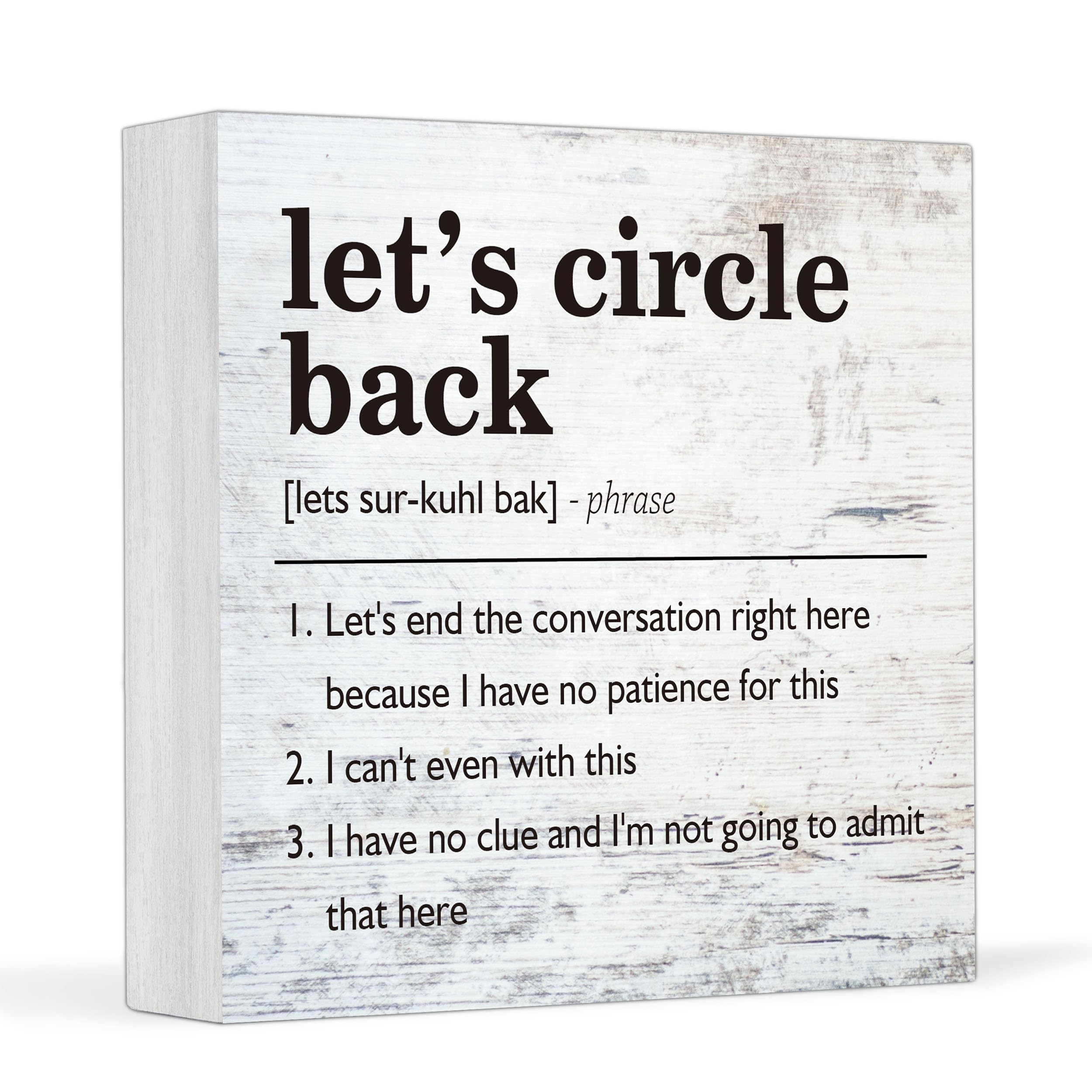 Wooden Box Sign,Funny Office Box Sign,Wood Plaque Block Sign,Wall Home Cubicle Bookshelf Decor,Rustic Home Work Office Decor,Office Gift for Coworker Boss Friend Family,Office Supplies,11