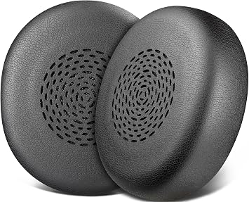SOULWIT Earpads Replacement for Jabra Evolve2 75 PC Wireless HeadsetDo Not fit Evolve 75, Ear Pads Cushions with Softer Protein Leather, Noise Isolation Foam - Black