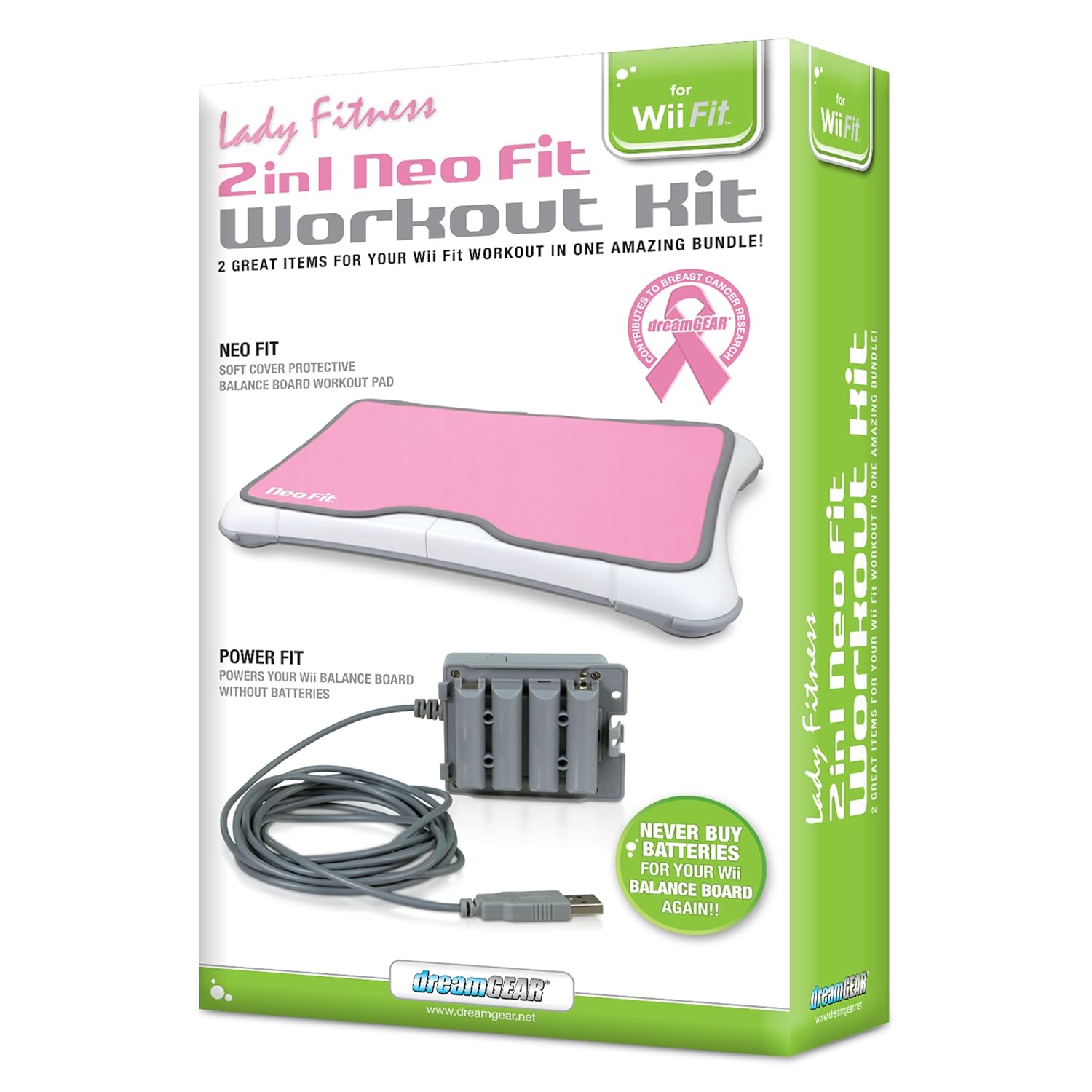 2-In-1 Lady Fitness Neo Fit Workout Kit - Nintendo Wii