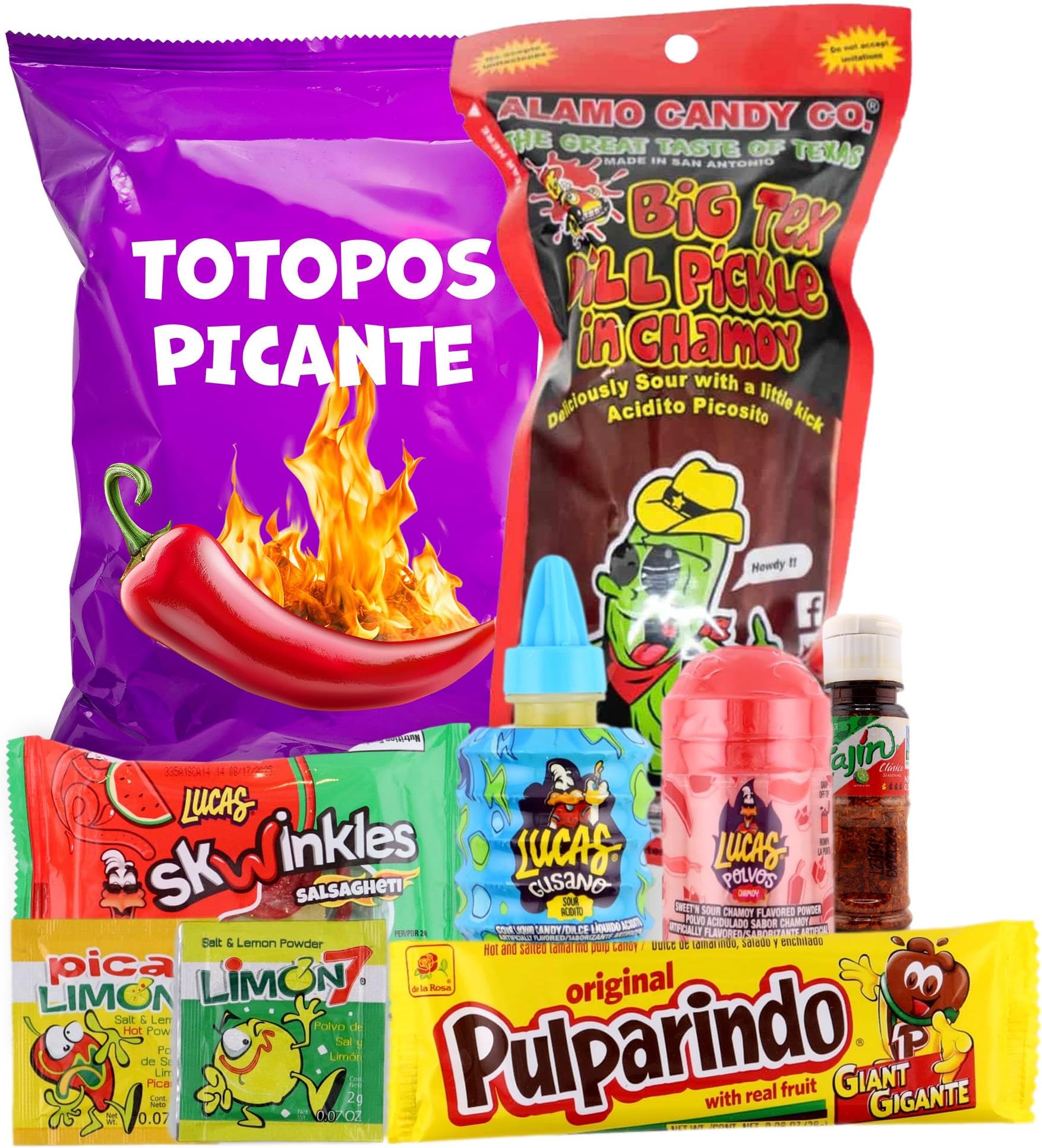 Chamoy Pickle Kits by Happy Packs | Pepinillos con Chamoy | Includes 1 Chamoy Pickle | Mexican Candy Variety Pack | Unique Food Gifts