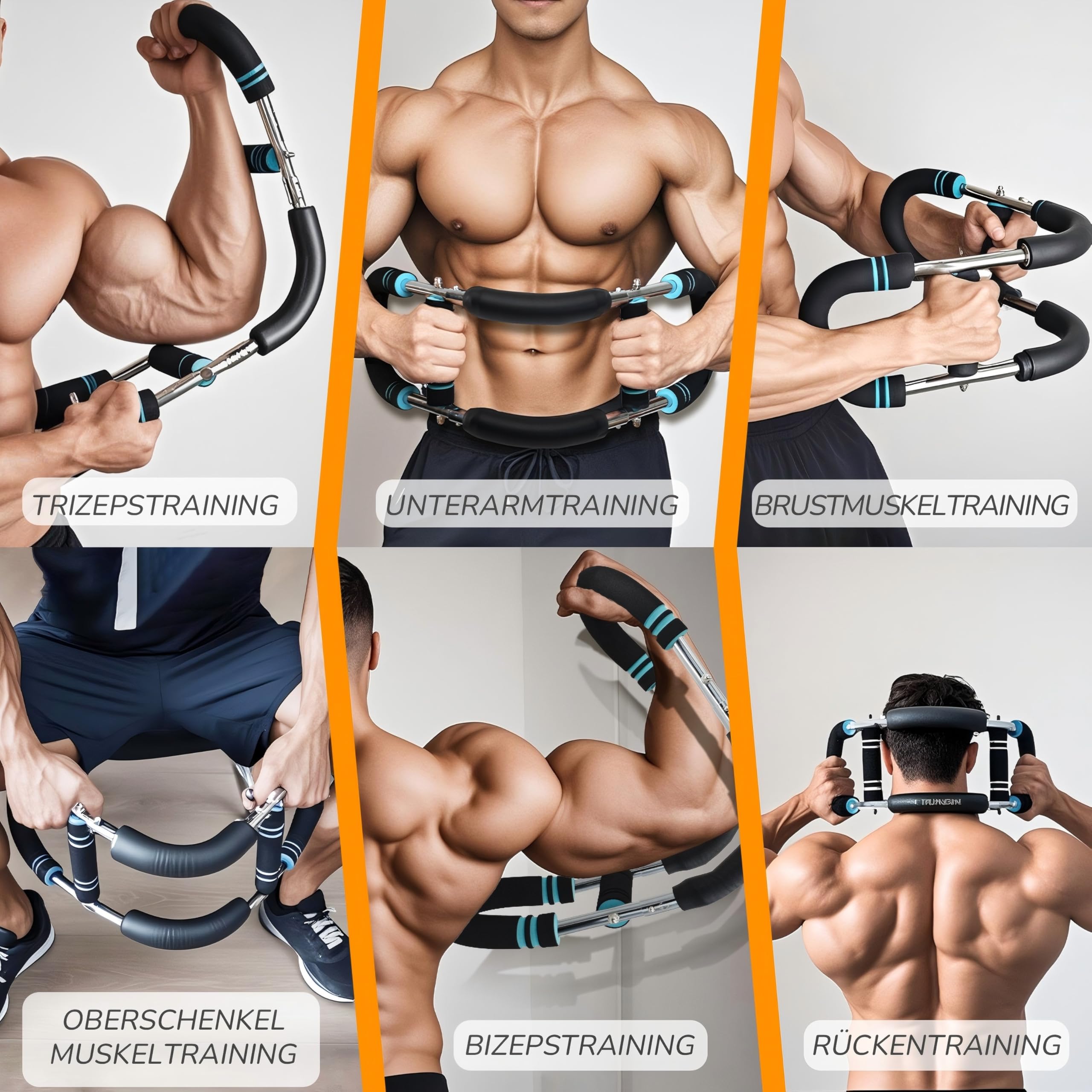 Twister Armtrainer,60–100 Lb Verstellbares Brusttrainingsgerät/Arm- und Handmuskeltrainer,Tragbarer Unterarmtrainer,Abnehmbares Design,Krafttrainingsgerät für zu Hause