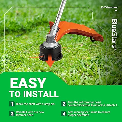 Miniatura 9 de BlueStars 2 cabezales de recortadora 25-2 4002 710 2191 - para Stihl FS55 FS55R FS56 FS56RC FS70 FS70R FS80 FS85 FS90R FS90R FS91R FS94R FS100RX