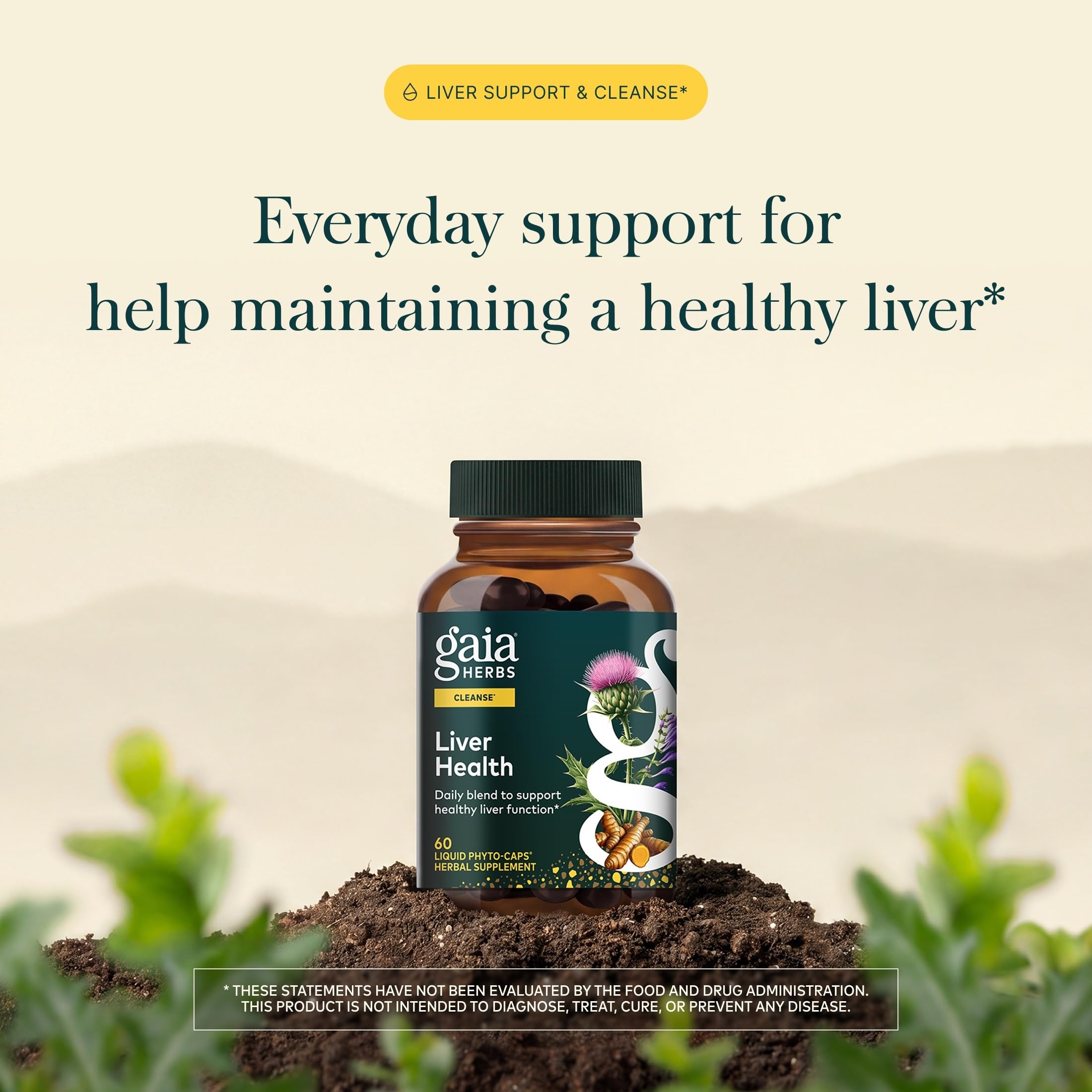 Gaia Herbs Liver Health, 60 Vegan Capsules, 60 Servings — Amazon image 3
