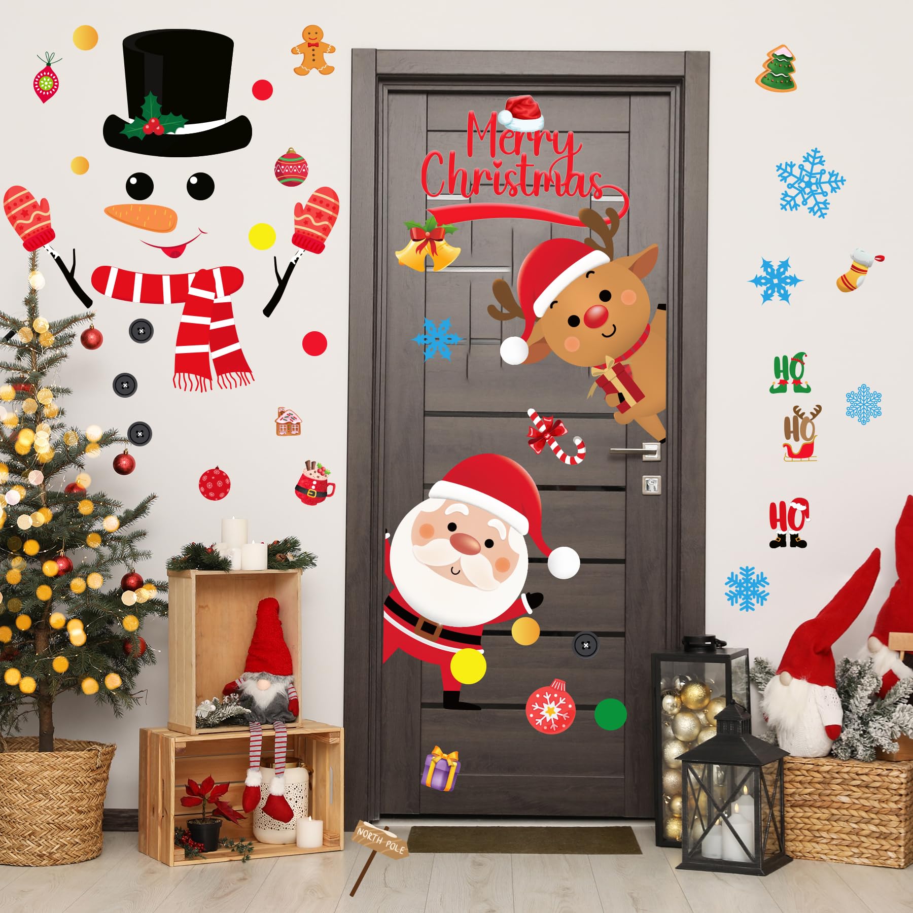 amazon-com-christmas-door-decorations-60pcs-removable-stickers-with-snowman-santa-reindeer-snowflake-merry-christmas-decals-for-classroom-office-wall-holiday-winter-decor-home-kitchen for Free Printable Christmas Door Decorations Amazon.com: Christmas Door Decorations - 60PCS Removable Stickers With Snowman, Santa, Reindeer, Snowflake - Merry Christmas Decals for Classroom, Office Wall - Holiday Winter Decor : Home & Kitchen for Free Printable Christmas Door Decorations