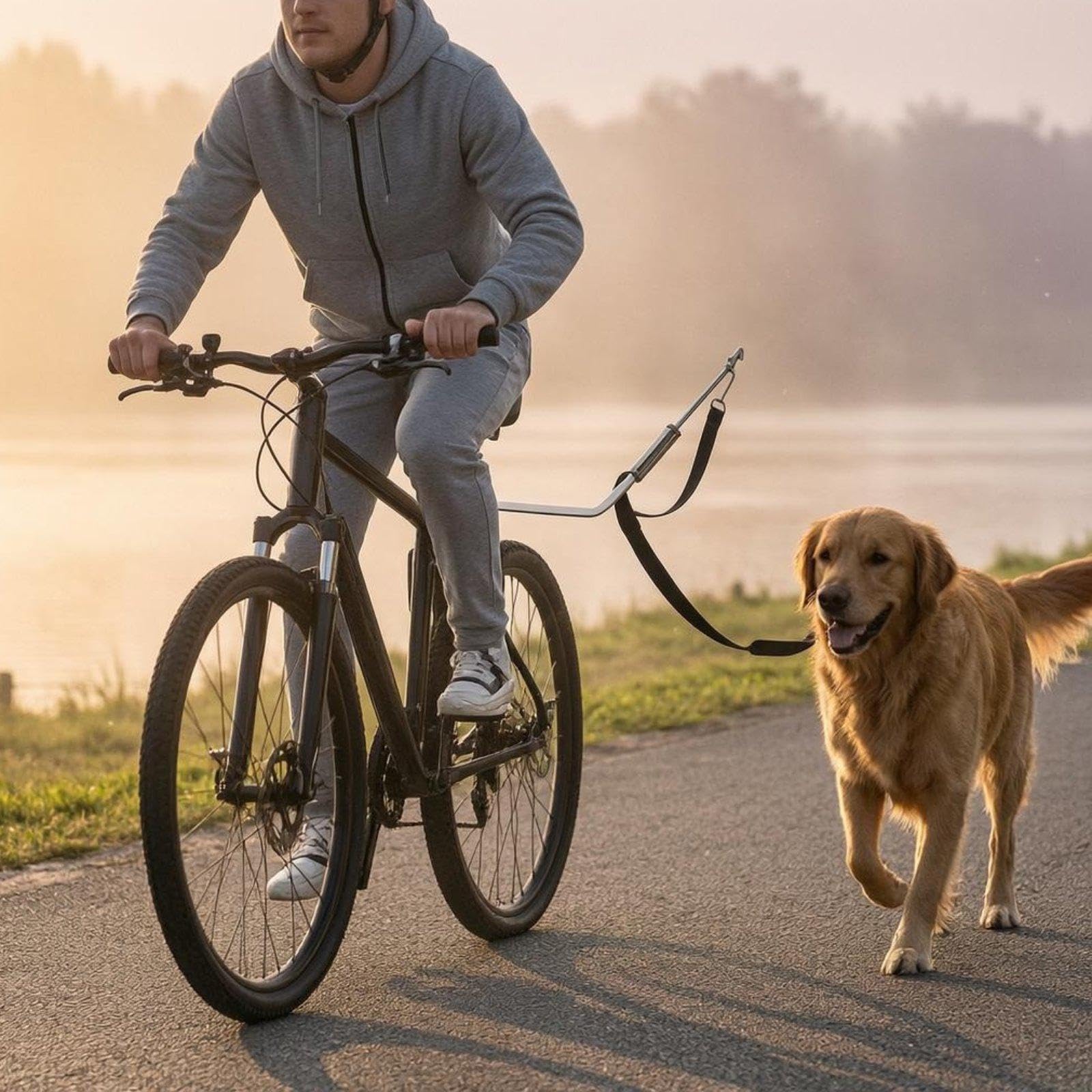Correa para Perros para Bicicleta, de Durabilidad Profesional, Manos Libres para Ciclismo, Viajes Y Camping.