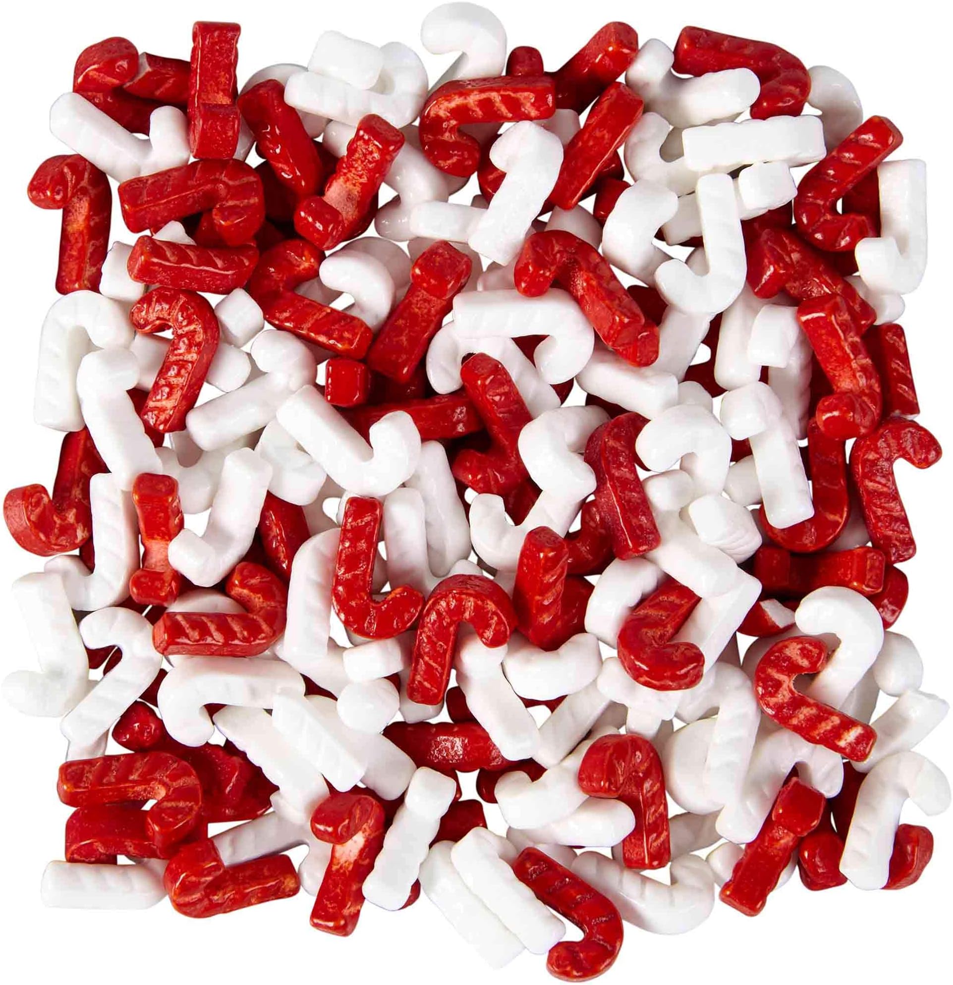 Food Items Sprinkle Mix Candy Cane, Red, One Size
