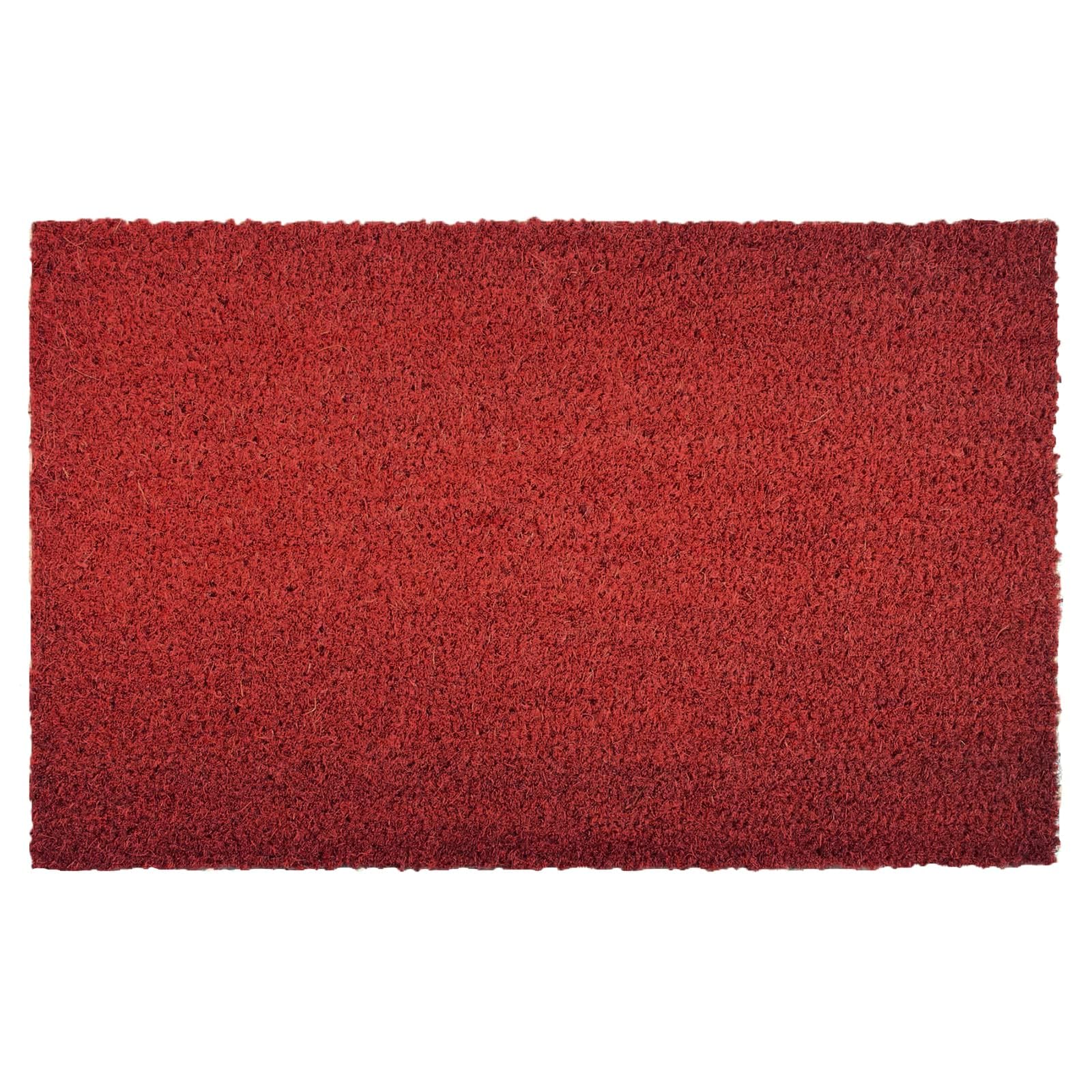 casa pura Paillasson d'entrée en Fibre de Coco Premium, Antidérapant, Tapis d'entrée Usage intensif, Tapis pour l'entrée Absorbant, Dense Velours Résistant (23 mm, 100 x 100 cm, Rouge)