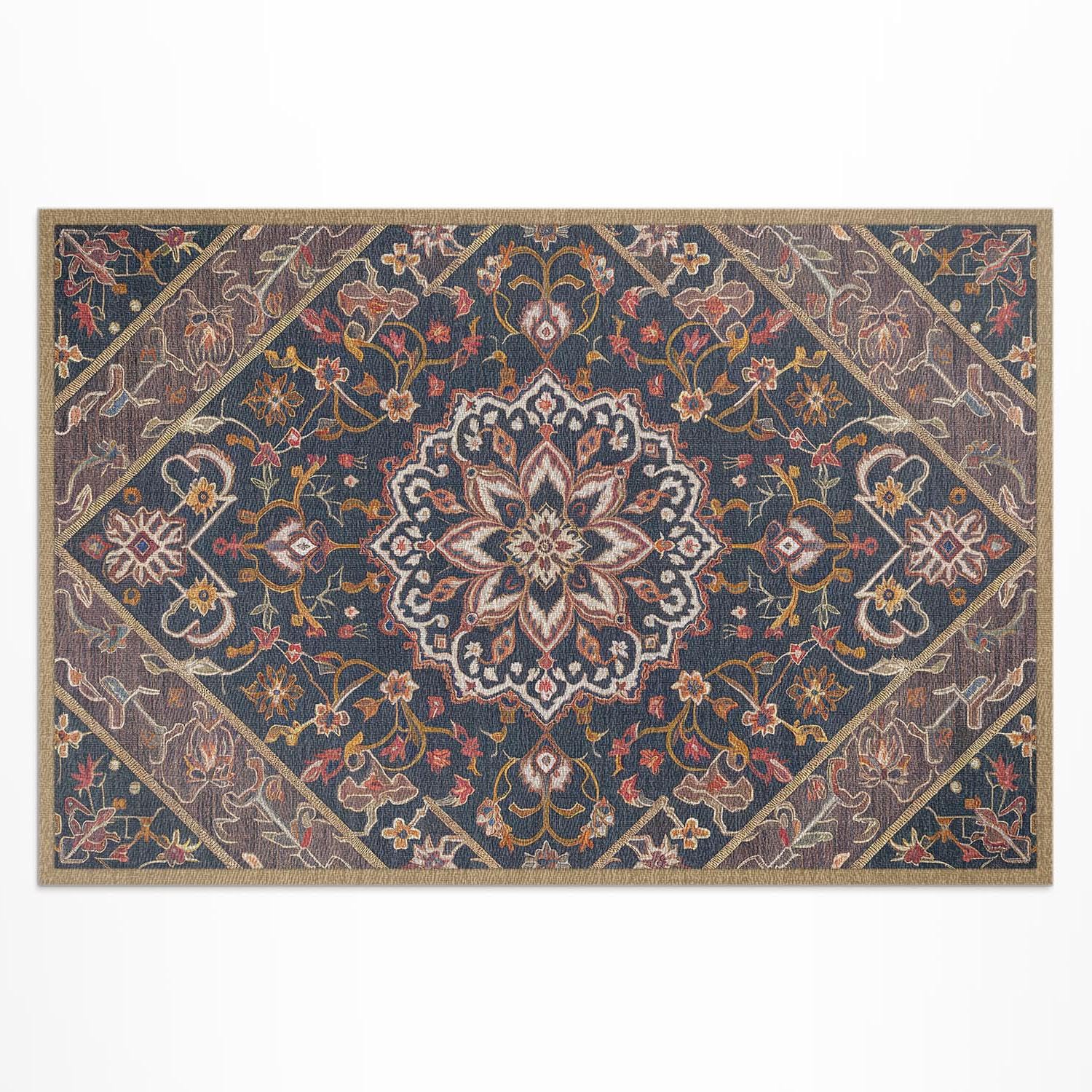 Tapis en vinyle de haute qualité ornement turc rectangle 60x90 cm