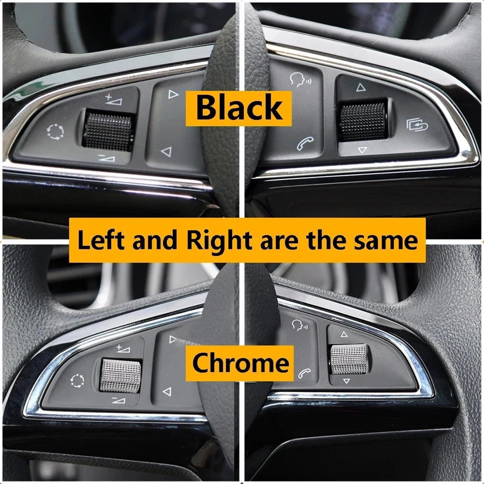 Lenkradschalter Kompatibel Für Skoda Für Octavia 3 ForA7 Für Superb 3V MK3 Für Yeti Multifunktionale Lenkrad Schalter(Black 2pcs)