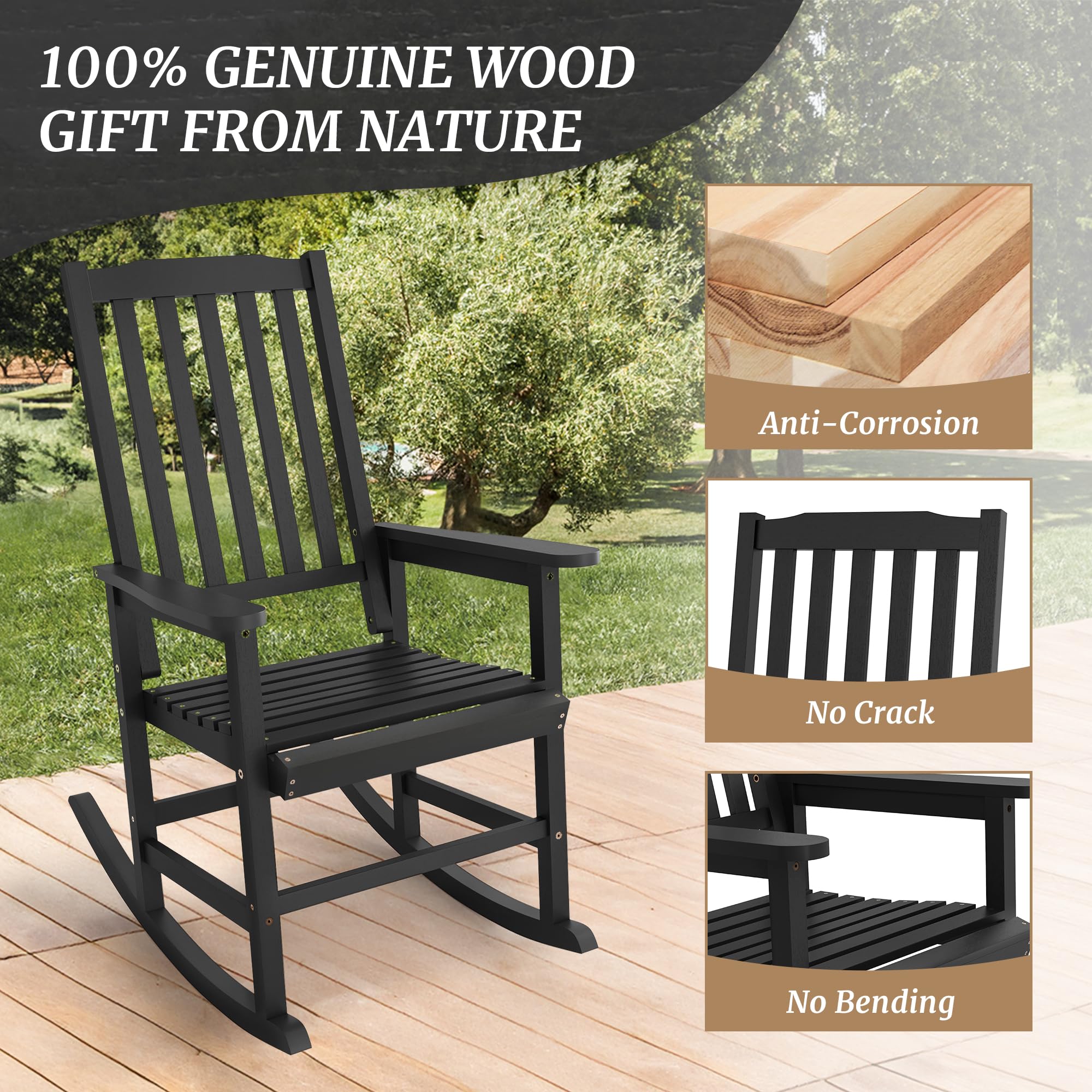 alu outdoor alabama rocking chair