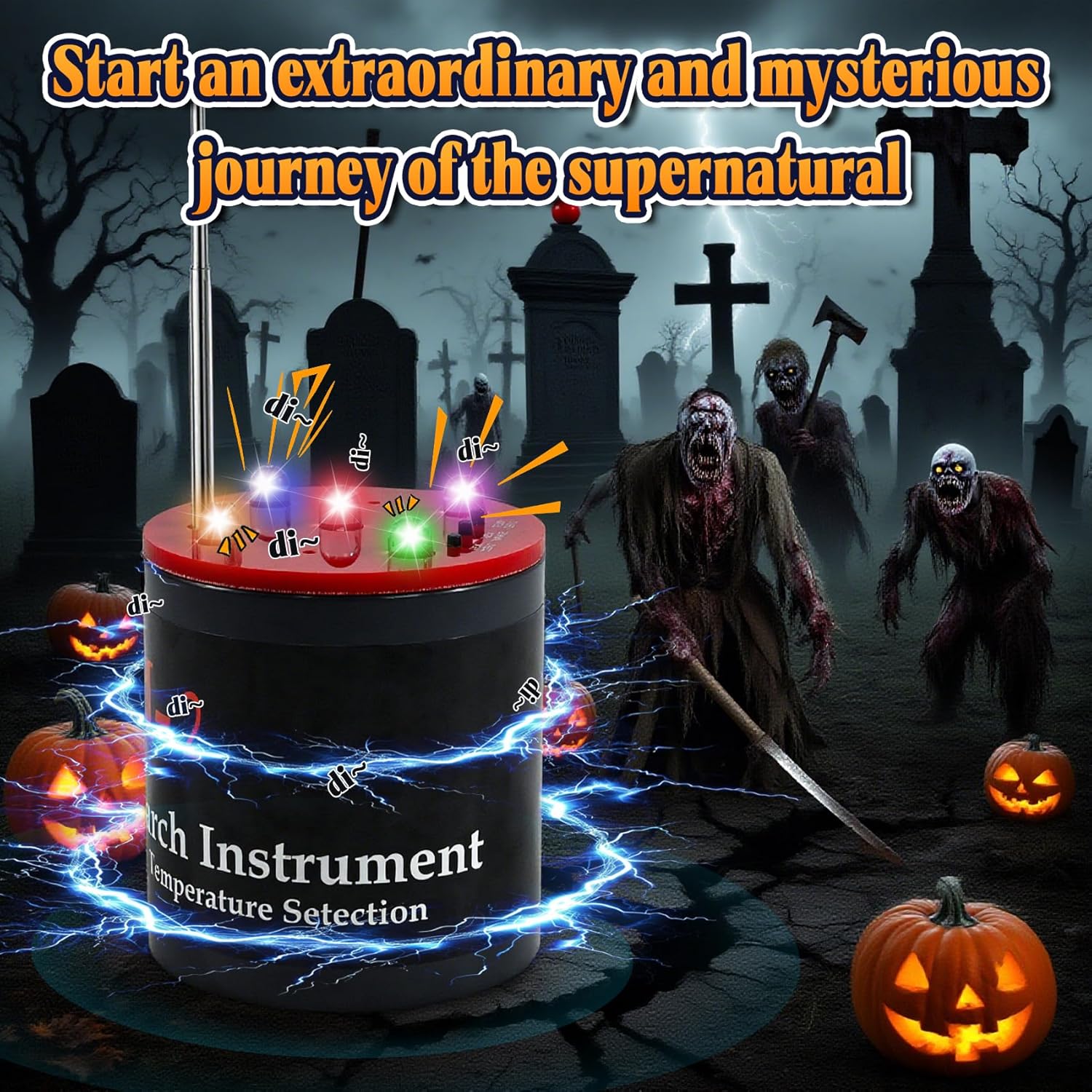 Paranormal Ghost Hunting Equipment EMF+ATDD,Supernatural Detection Tool with Enhanced Sensitivity, Combined with EMF Detector, Assists in Professional-Level Investigations of Supernatural Phenomena