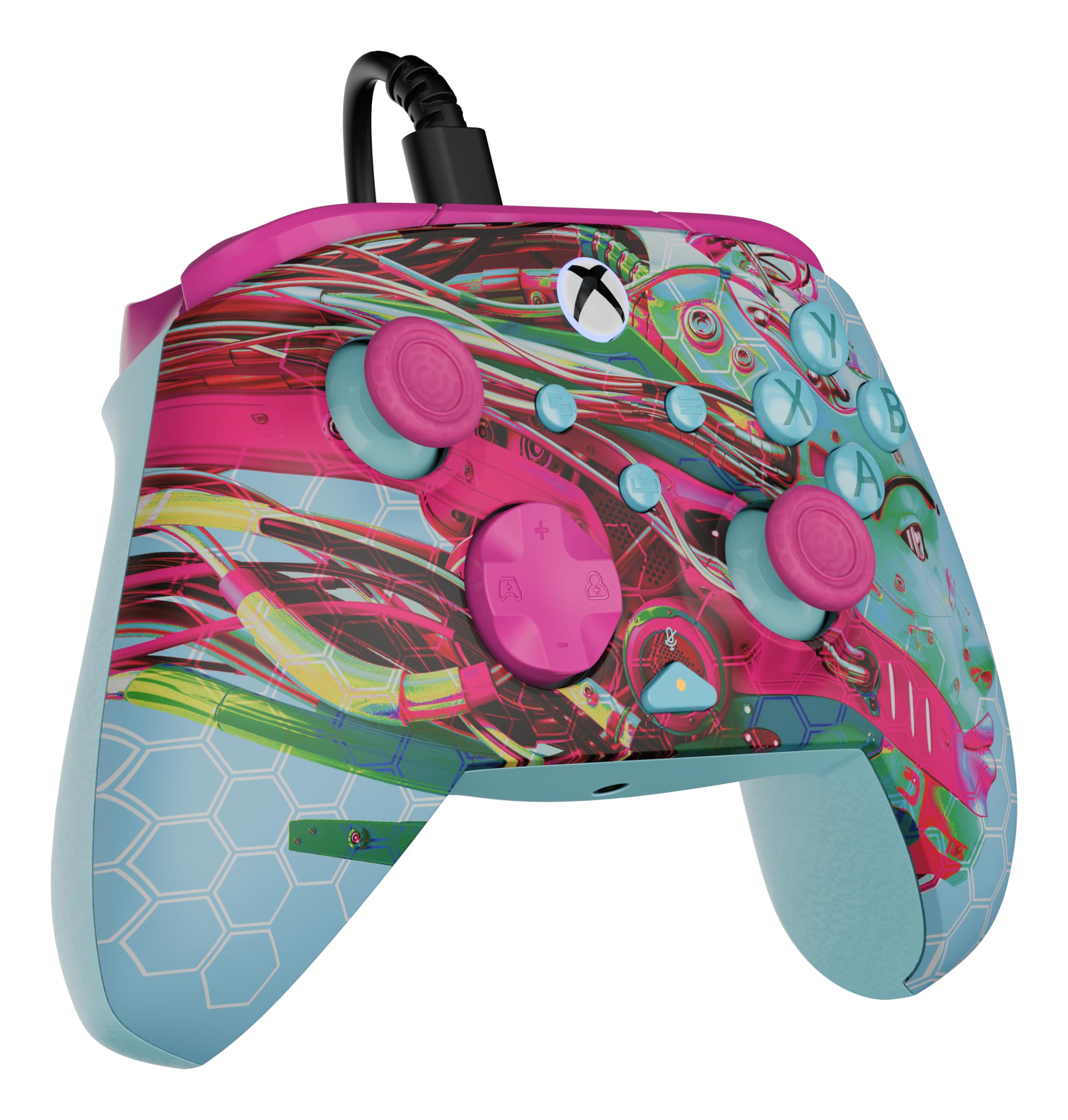 Turtle Beach Rematch Advanced Wired Gaming Controller Licensed for Xbox Series X|S, Xbox One, Windows PC - Glow, Remappable Buttons, Hair Triggers, Audio Controls, Impulse Triggers - Android Dreams - 5