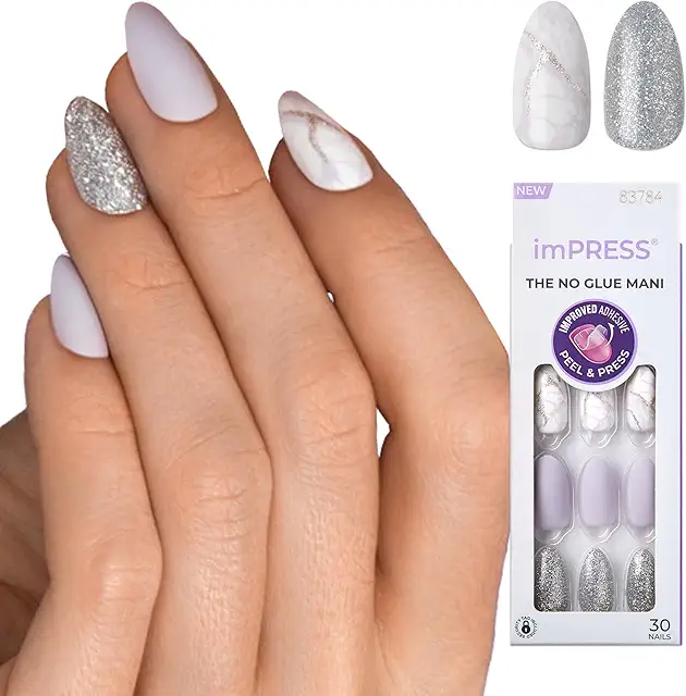 KISS imPRESS Press-On Manicure - Climb Up Medium Square Nails with PureFit
