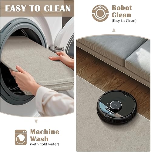 Vista 107 de jinchan Alfombra de pasillo de 2 x 6 pulgadas, lavable, moderna, abstracta, gris, con estampado múltiple, alfombra para interiores, contemporánea