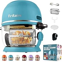 Non Toxic Air Fryer™ - Glass AirFryer 5 Quart w/ 360 Visibility, Self-Cleaning, 400F Vortex Air Fryer for Even Cooking, BPA-Free Teflon Free, 6-in-1 Functions, Rotisserie, Roast, Bake, Sage