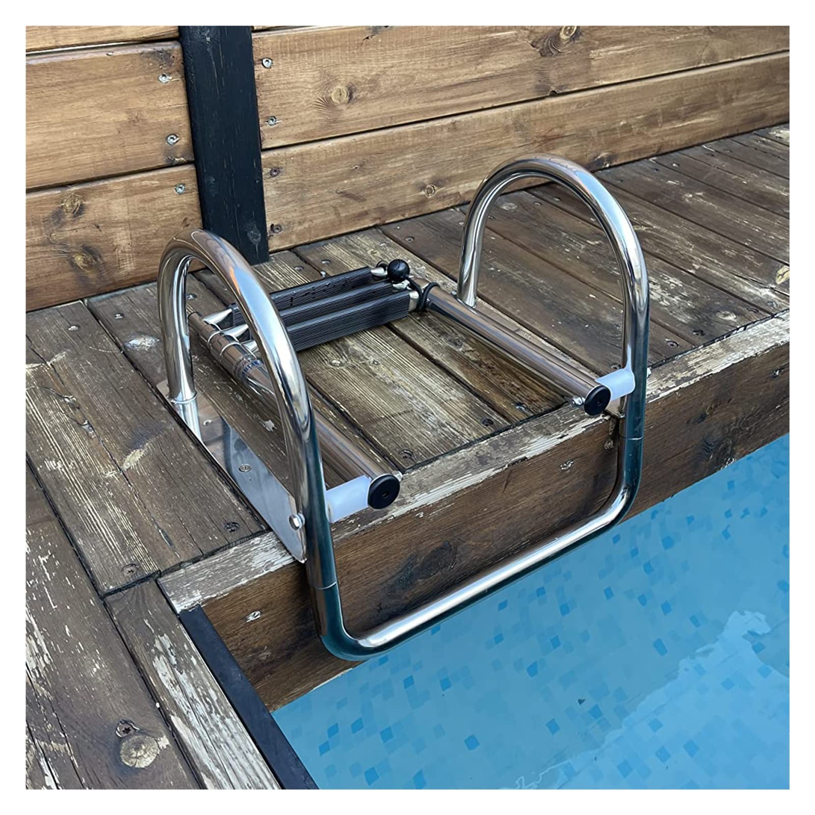 Échelle de bateau télescopique en acier inoxydable pliable 3 4 marches
