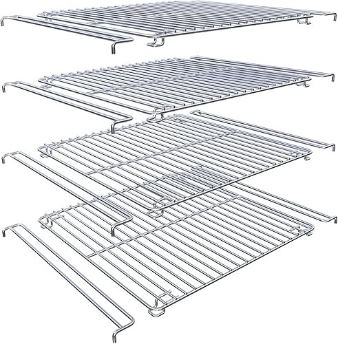 Hisencn Rejilla de cocina para ahumador Masterbuilt de 30 pulgadas, 4 unidades de 13.3 x 13.6 pulgadas para ahumador de propano Masterbuilt