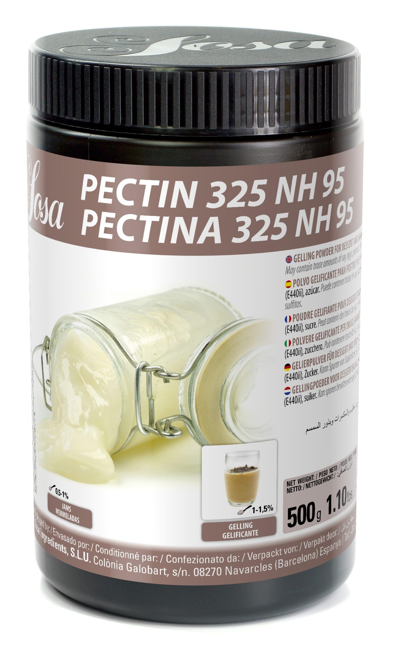 SOSA Pectin 325 NH 95 - Pectina de bajo metoxilo amidada - Bote 500grs