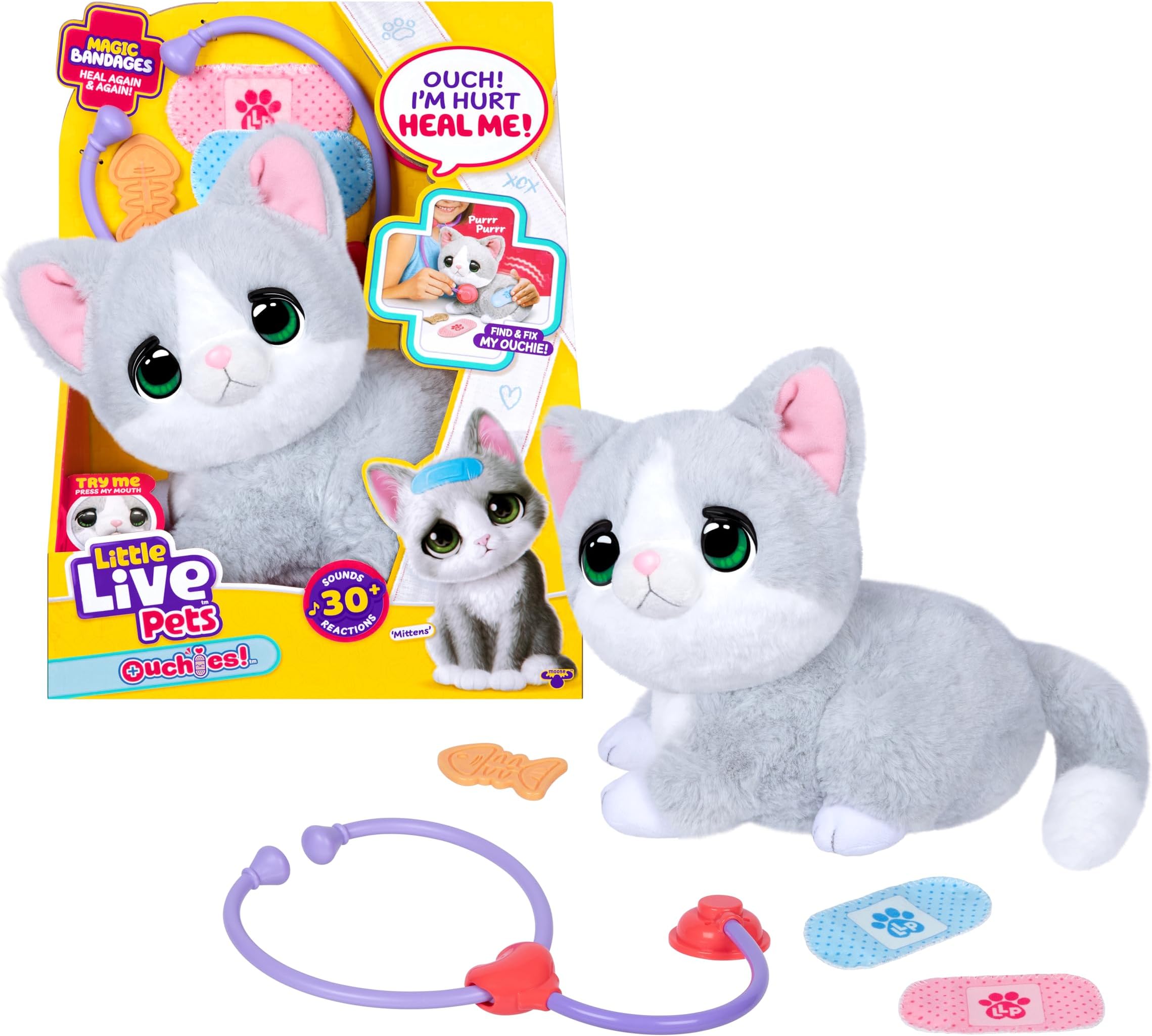 OUCHIES SINGLE PACK MITTENS (KITTY)