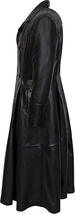 Smart Range Men's Morpheus Full Length Leather Jacket Coat