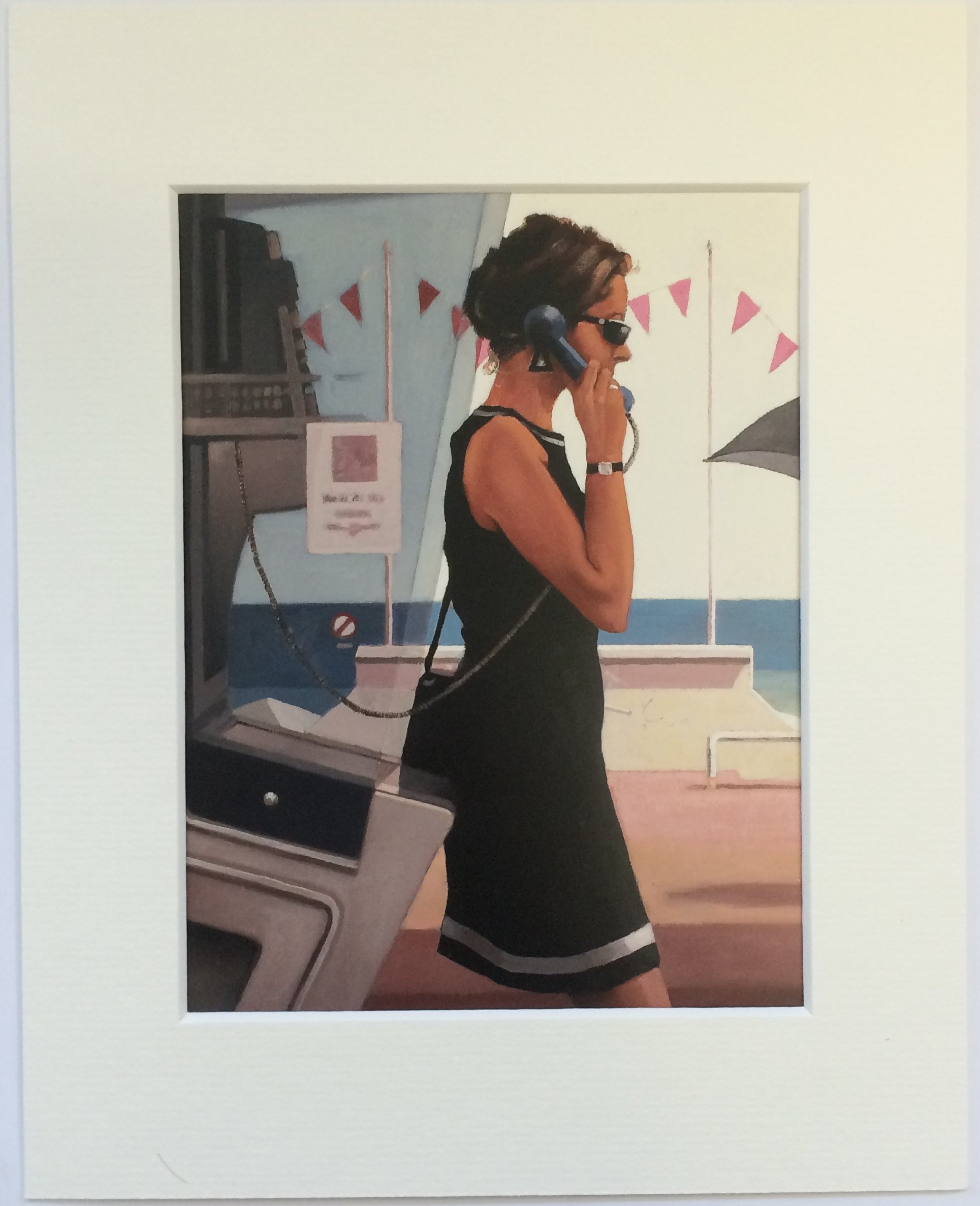 Her Secret Life by Jack Vettriano Mounted Art Print Picture (10" x 8" - 25cm x 20cm) Unframed