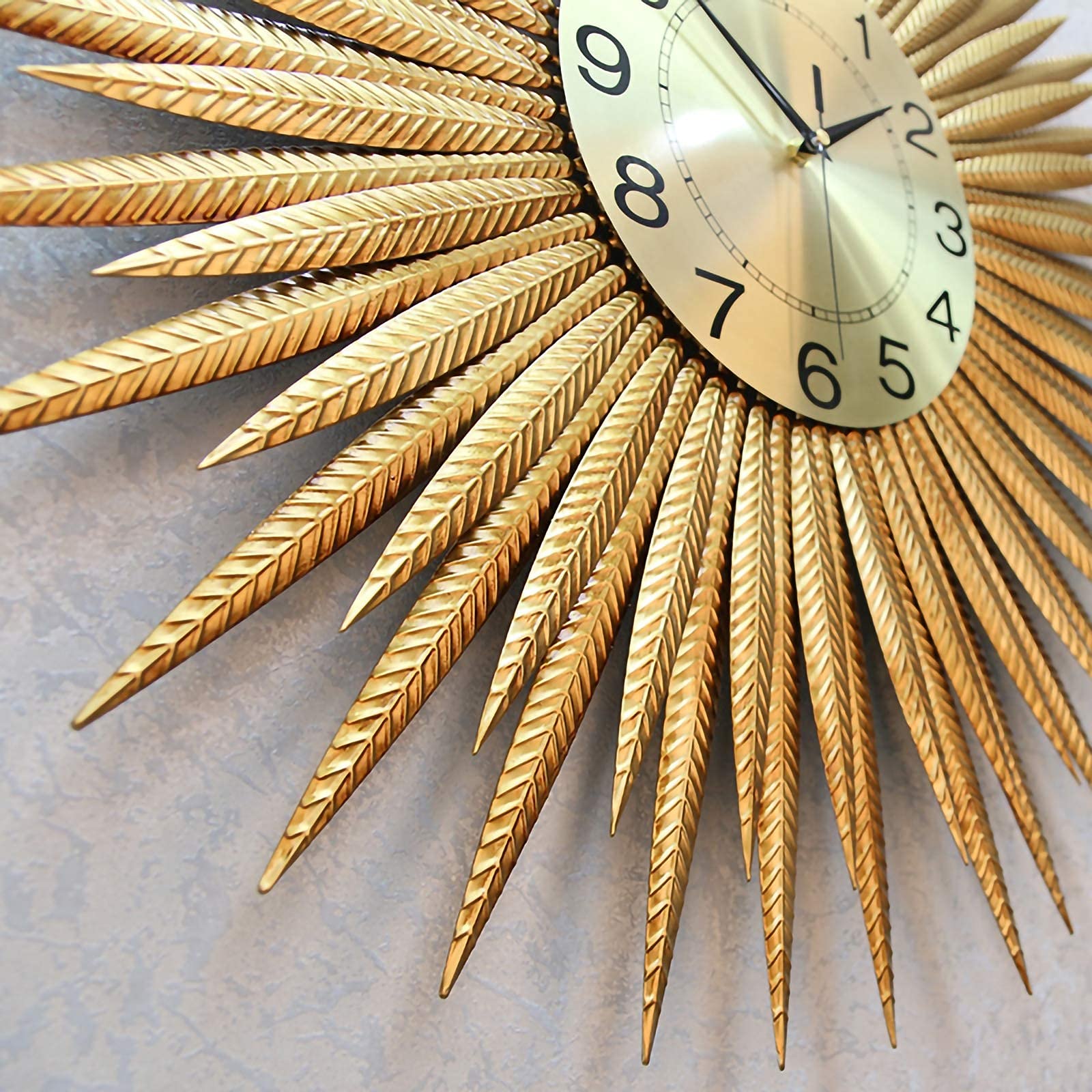 Reloj de Pared Decorativo para Sala de Estar, decoración del hogar, silencioso, sin tictac, Relojes livianos para Dormitorio, Estudio, Decoraciones de Oficina, B-80 * 27CM
