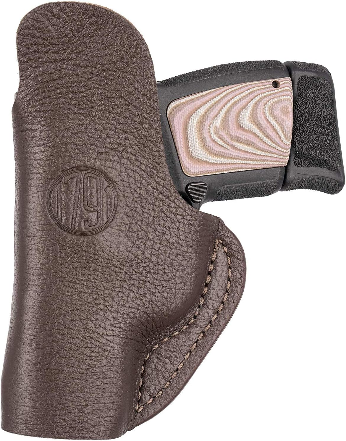 1791 GunLeather Ruger LCP & SR22 Premium Leather Holster - Super Soft & Comfortable IWB CCW Leather Gun Holster - Right Handed - Fits Ruger LCP, SR22, Walther PPK & Kahr CW380