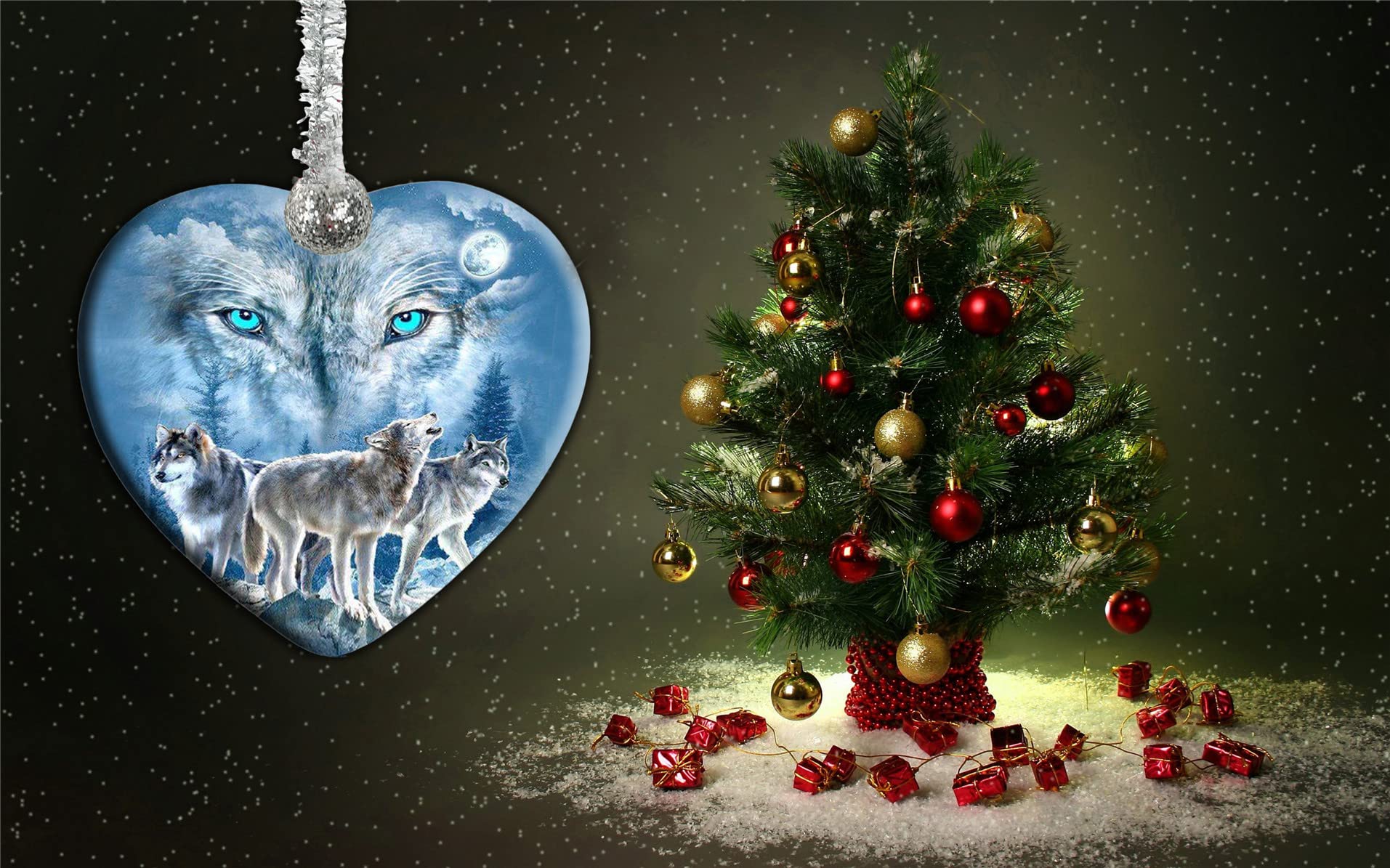 Ornement De Noël En Forme De Loup - Décoration Neuve Pour Sapin