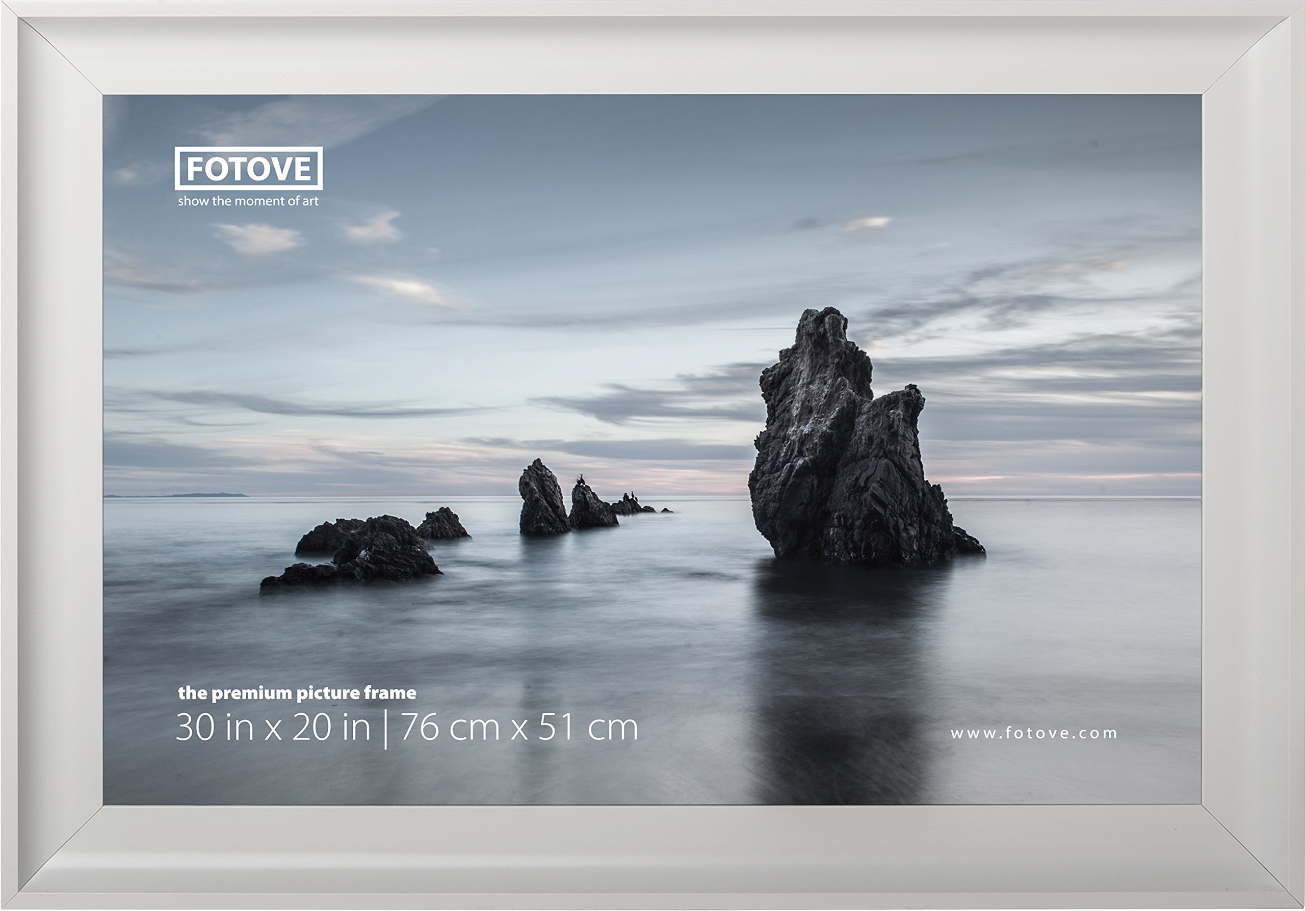 20x30 Elegance Picture Photo Frame - White