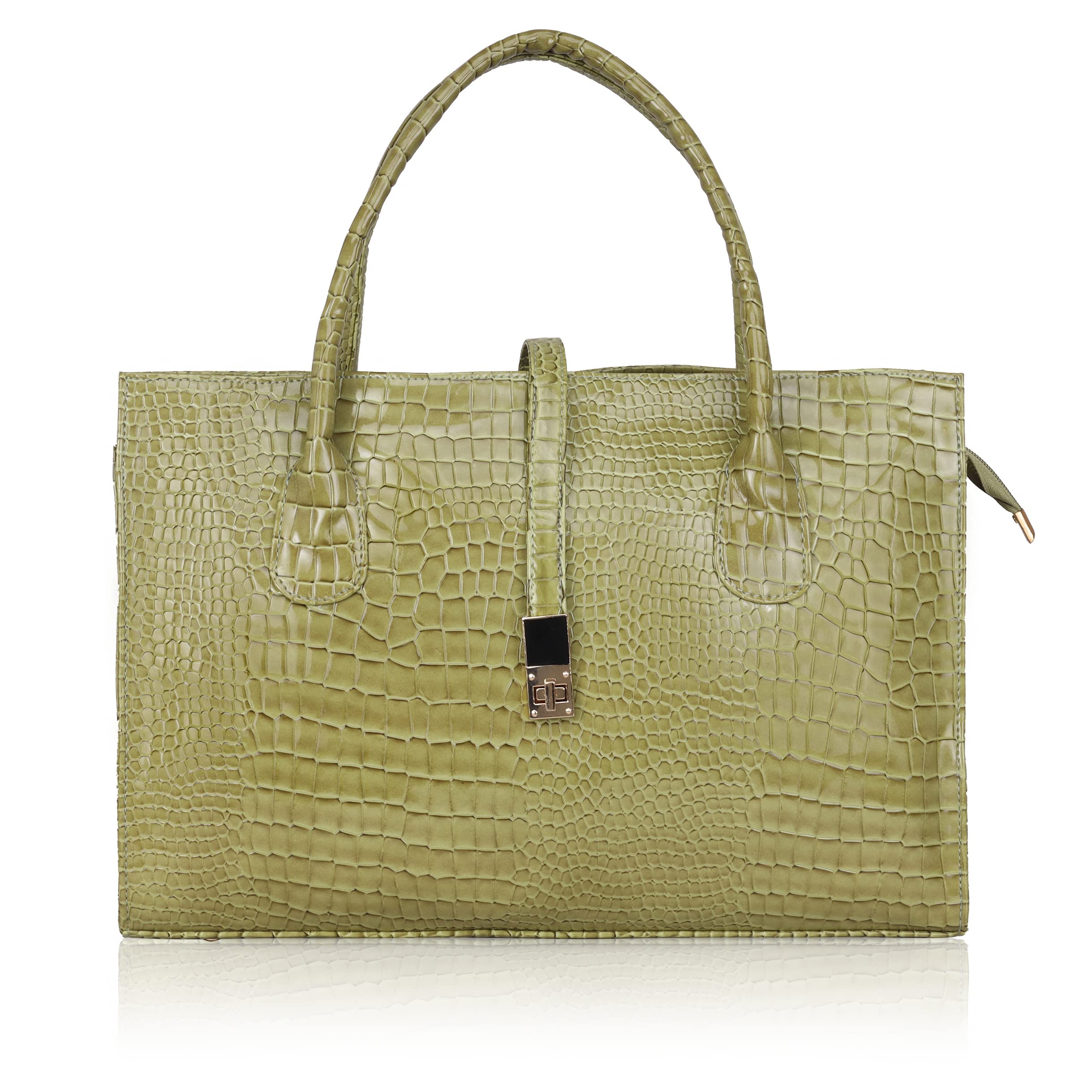 Hyness Stylish Top Handle Satchel 15.5 inch Handbags Shoulder Bag Messenger Tote Bag Purse For Women with Zip Closure-Olive Green (B0C1GX3TWM) Amazon Price History, Amazon Price Tracker