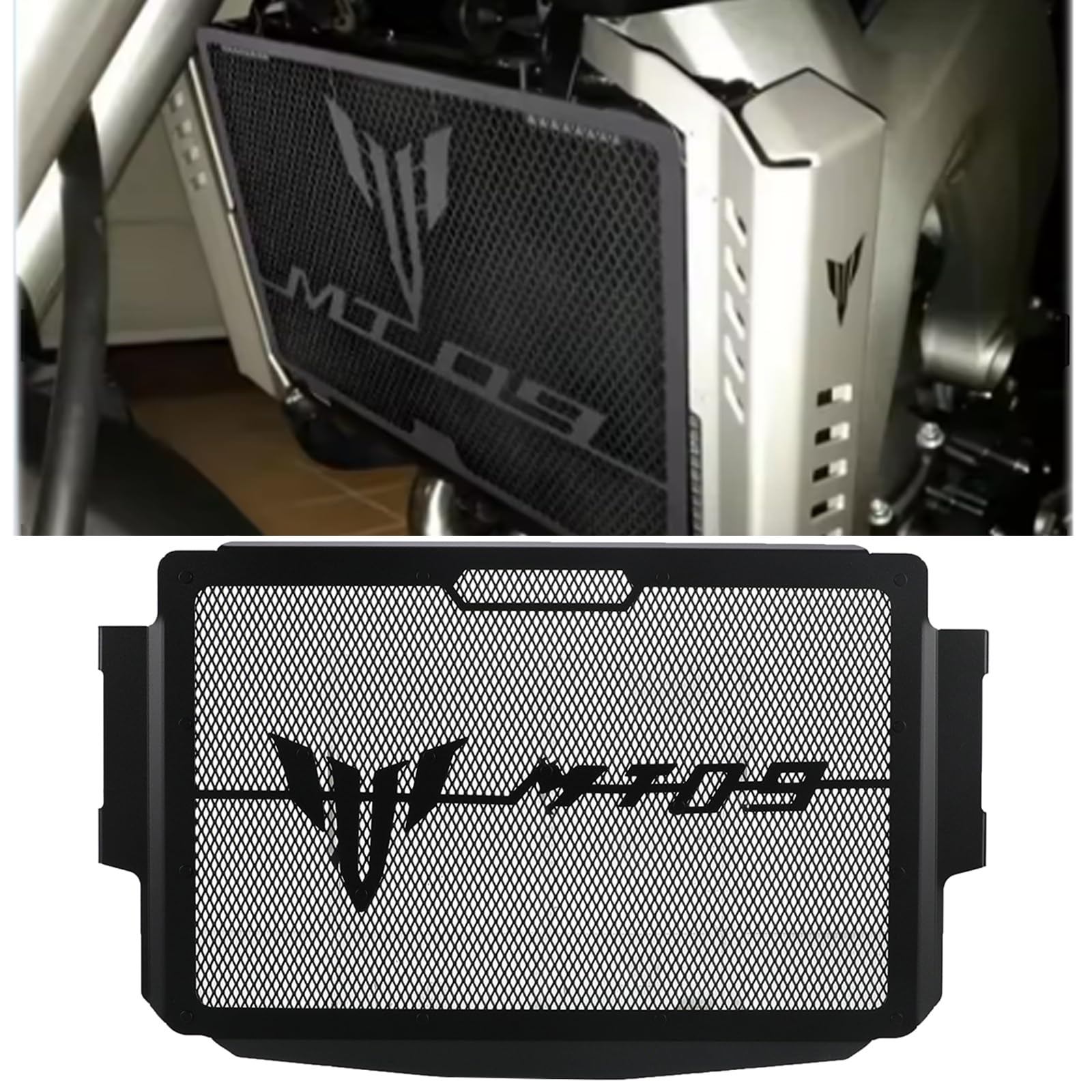 MT-09 / SP 2021-2023 Radiador Protección Moto Rejilla Radiador Cubierta para MT09 MT-09 SP 2021 2022 2023-Negro