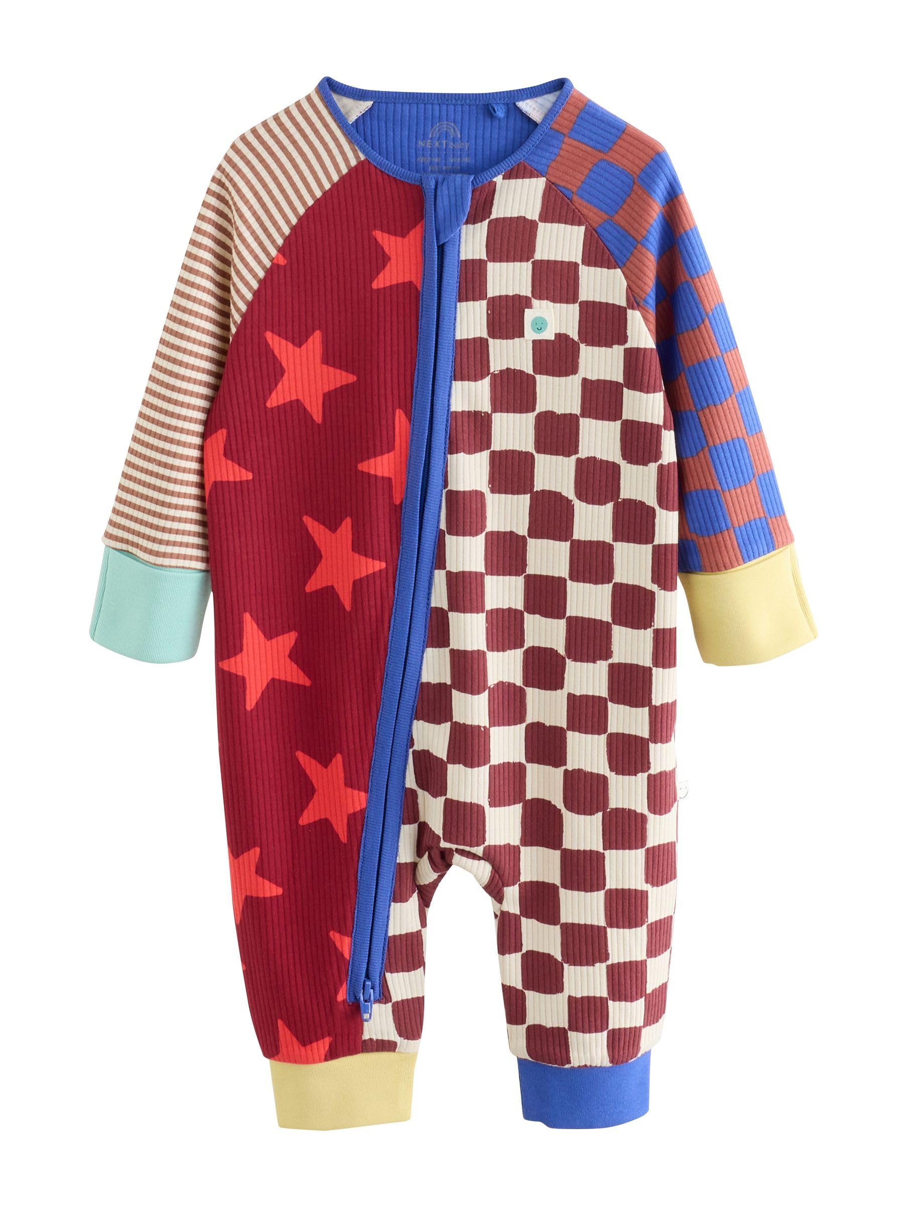 NEXT Bambini Confezione da 3 Tutine per Neonati con Zip bidirezionale