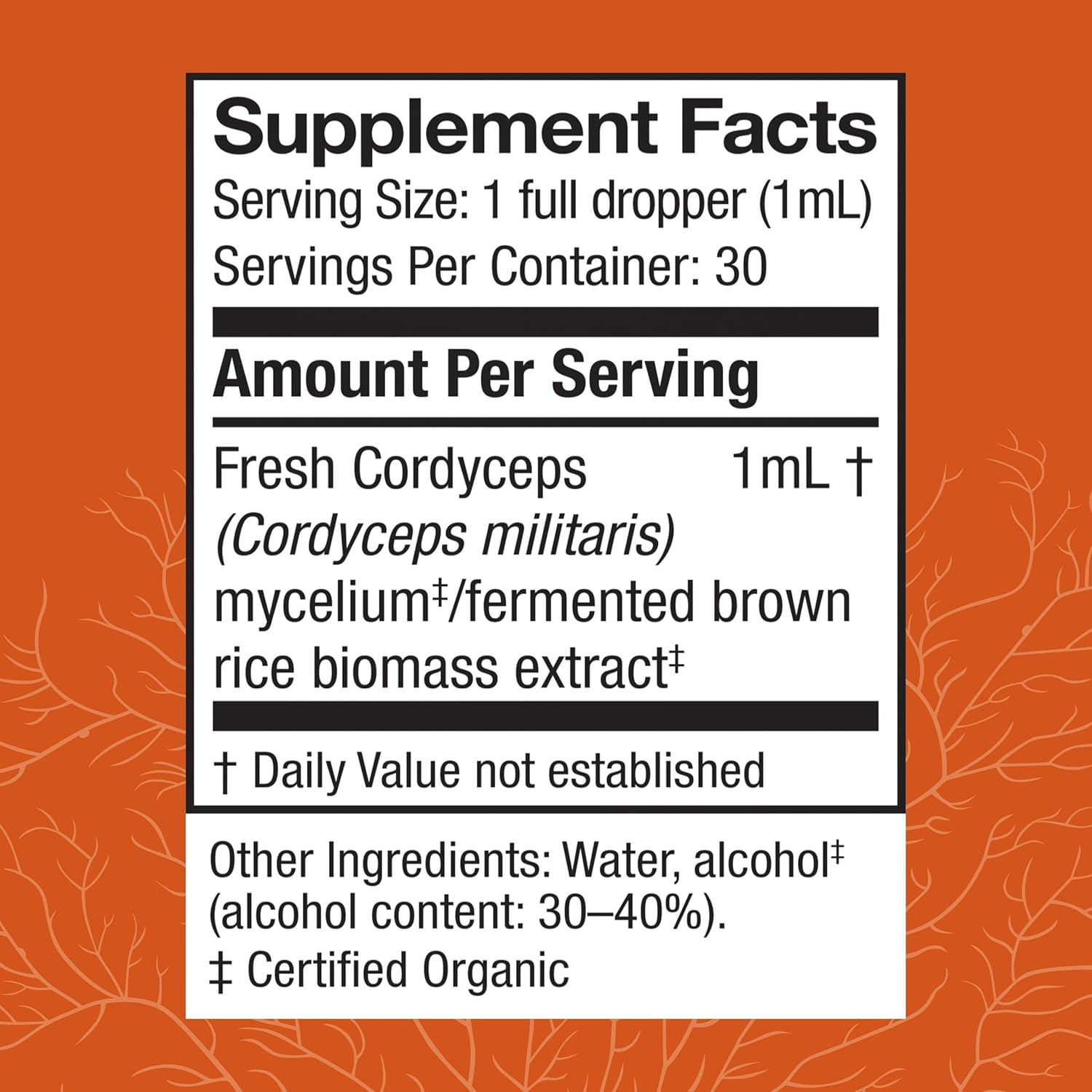 Host Defense Cordyceps Extract - Immune & Energy Support Supplement - Kidney Health Supplement with Cordyceps - Fitness Support to Aid Oxygen Uptake - 1 fl oz (30 Servings)* - Image 2