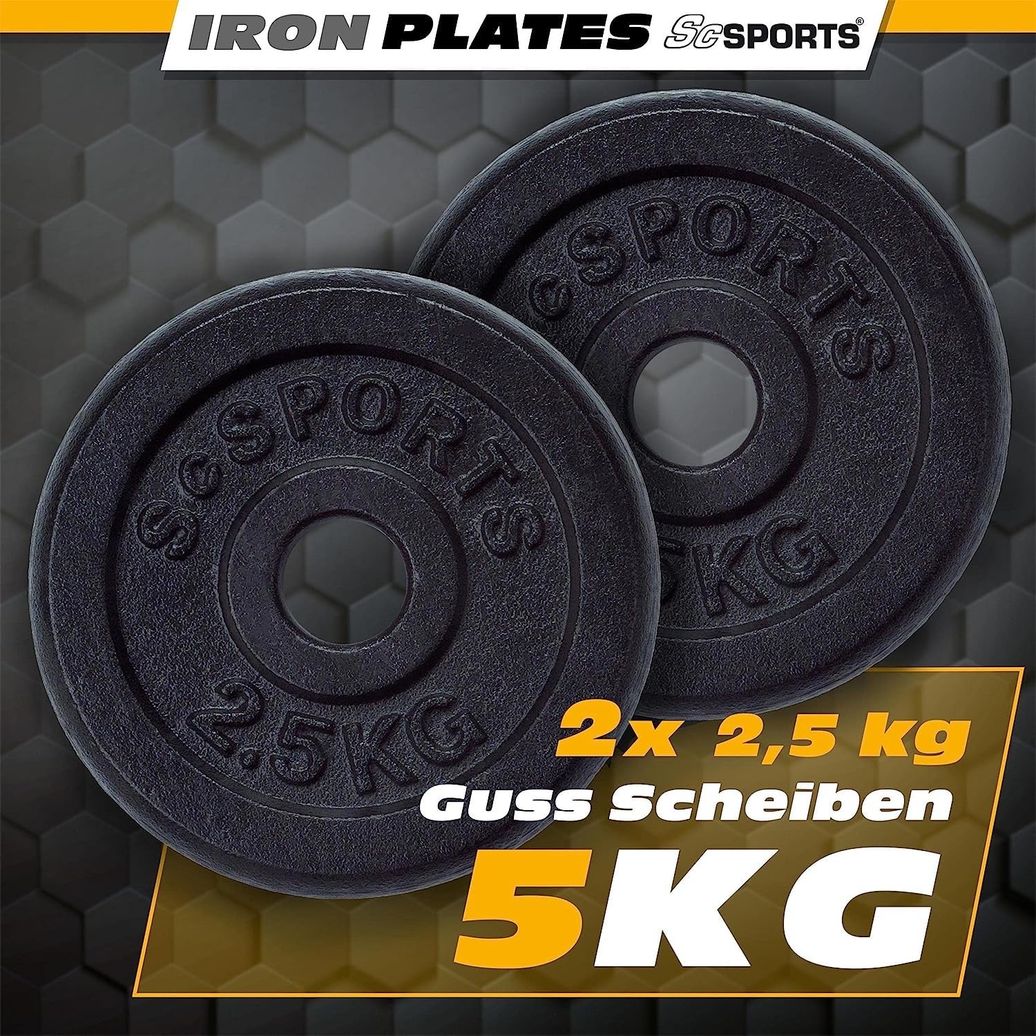 Voordeelbundel Halterschijven Kunststof 2 x 15 kg - 30/31 mm – Gorilla