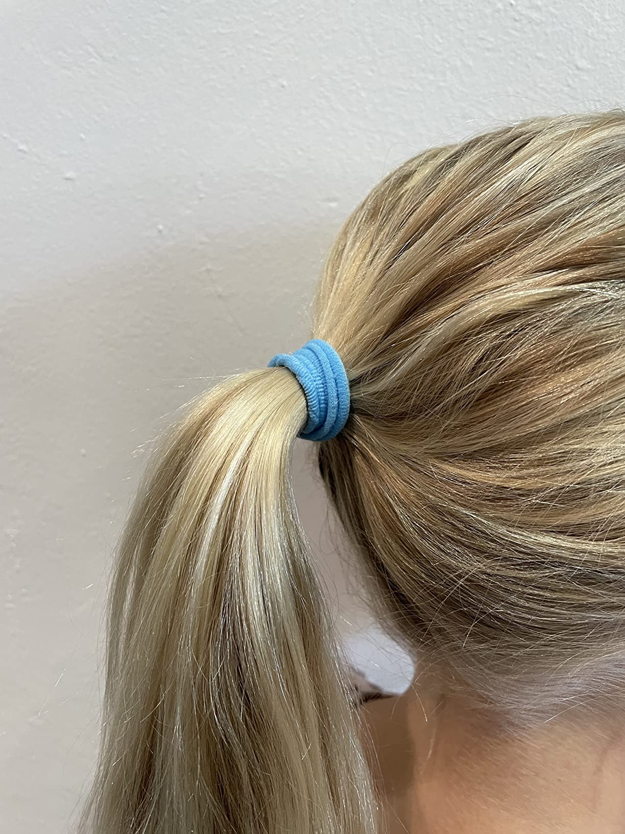 50 PCS Seamless Nylon Hair Ties Colorful Elastic Ponytail