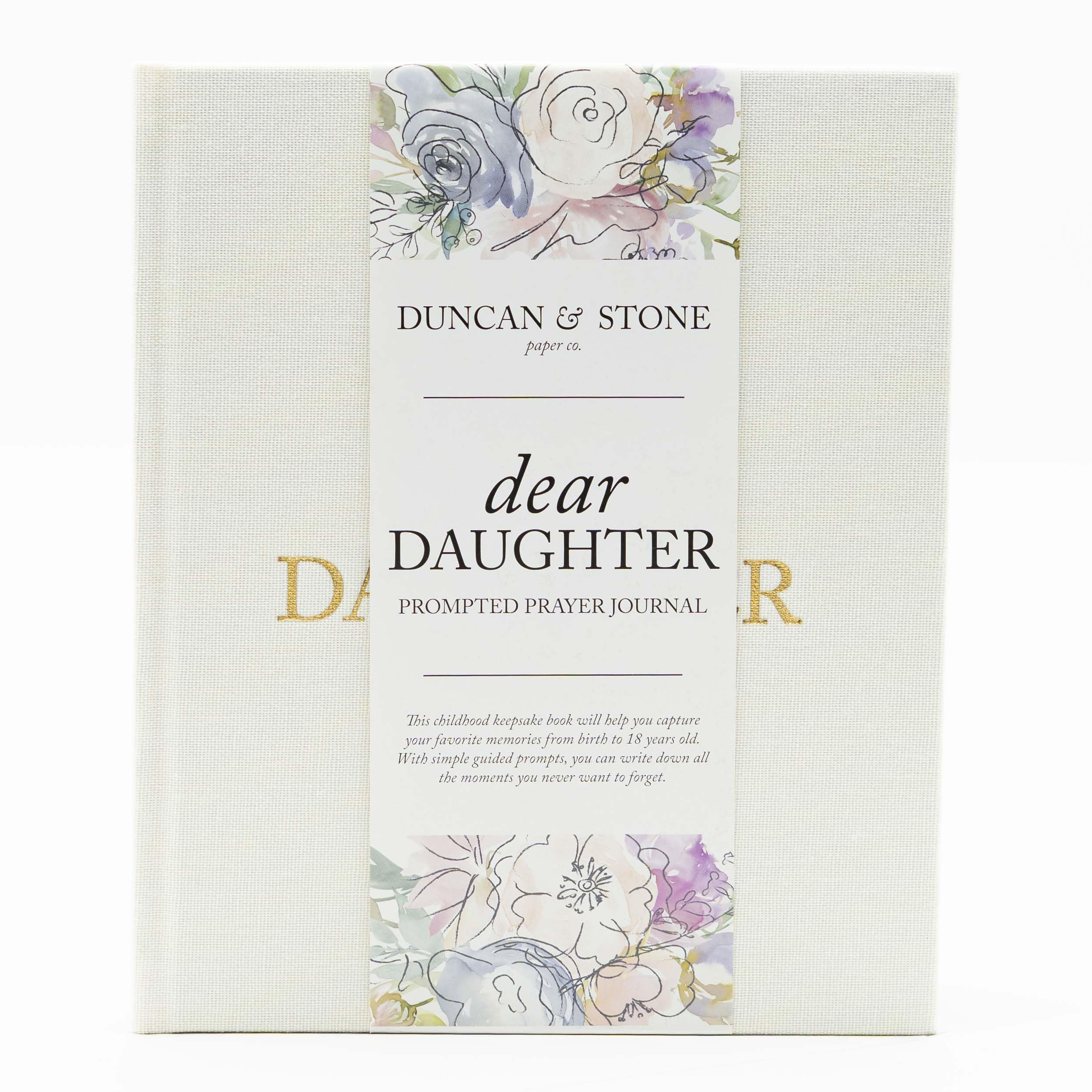 Mother Daughter Journal – Durable Dear Daughter Journal Keepsake – Linen Baby Memory Book - Unique Gifts for Daughter (Cream, 230 Pages)