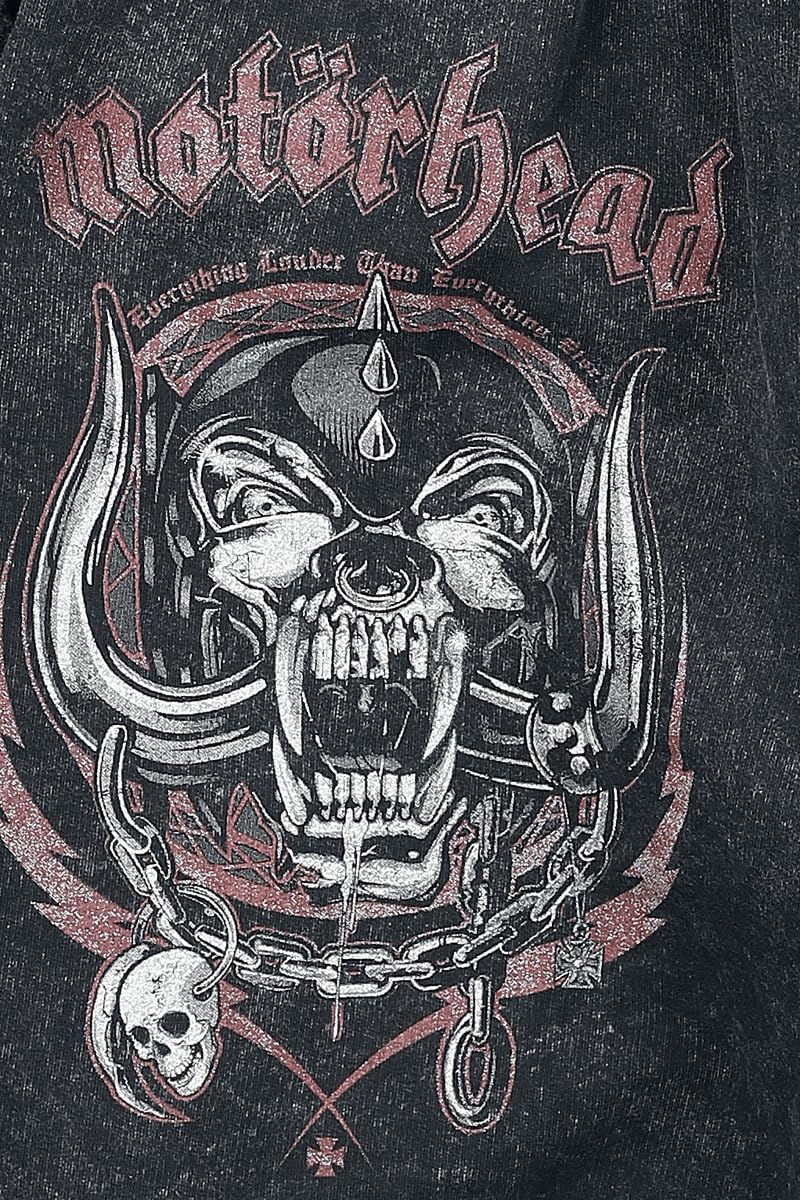 Motörhead Aggressive Homme Short Gris 100% Coton Confortable