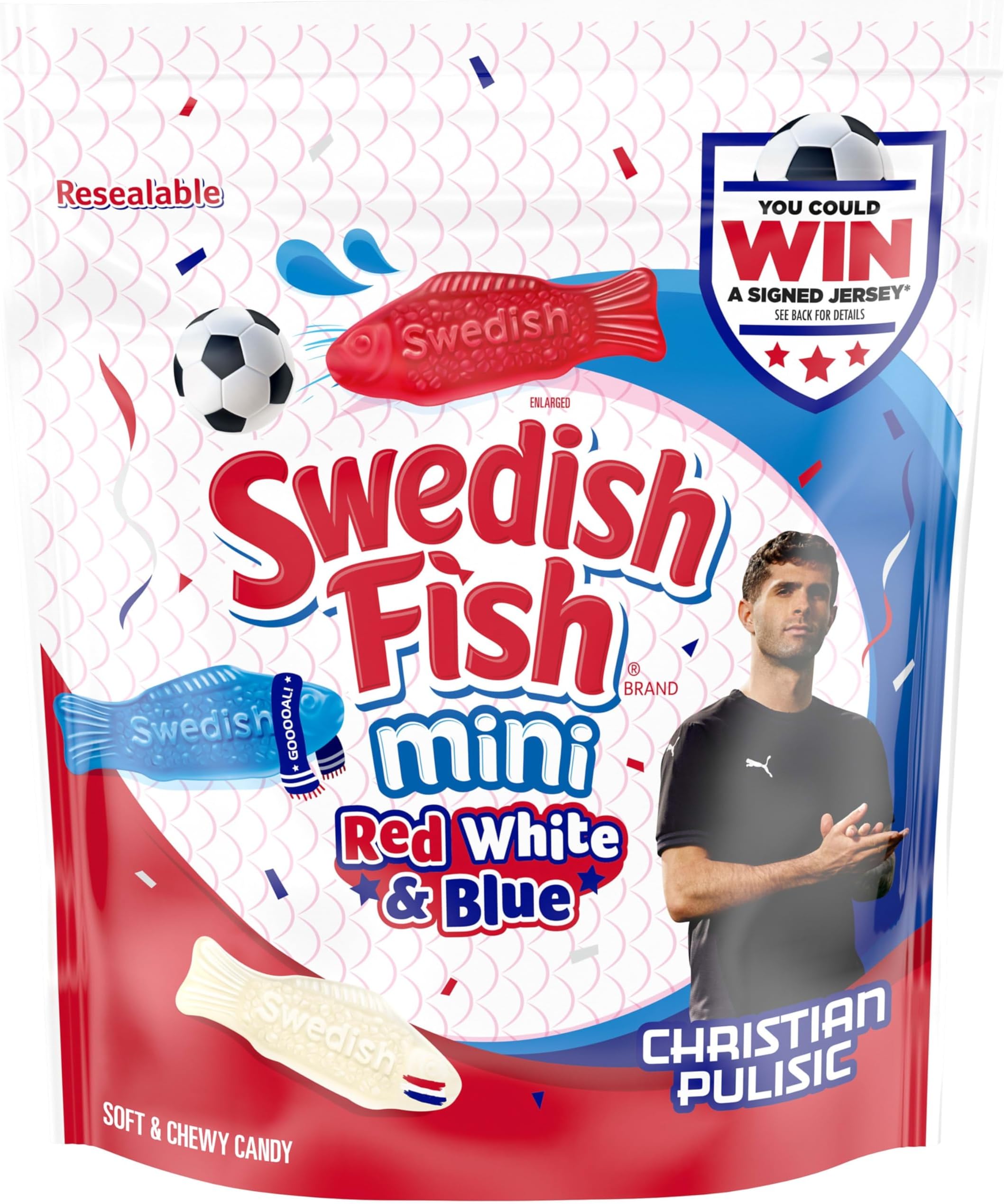 Mini Red, White & Blue Soft & Chewy Candy, 1.8 lb