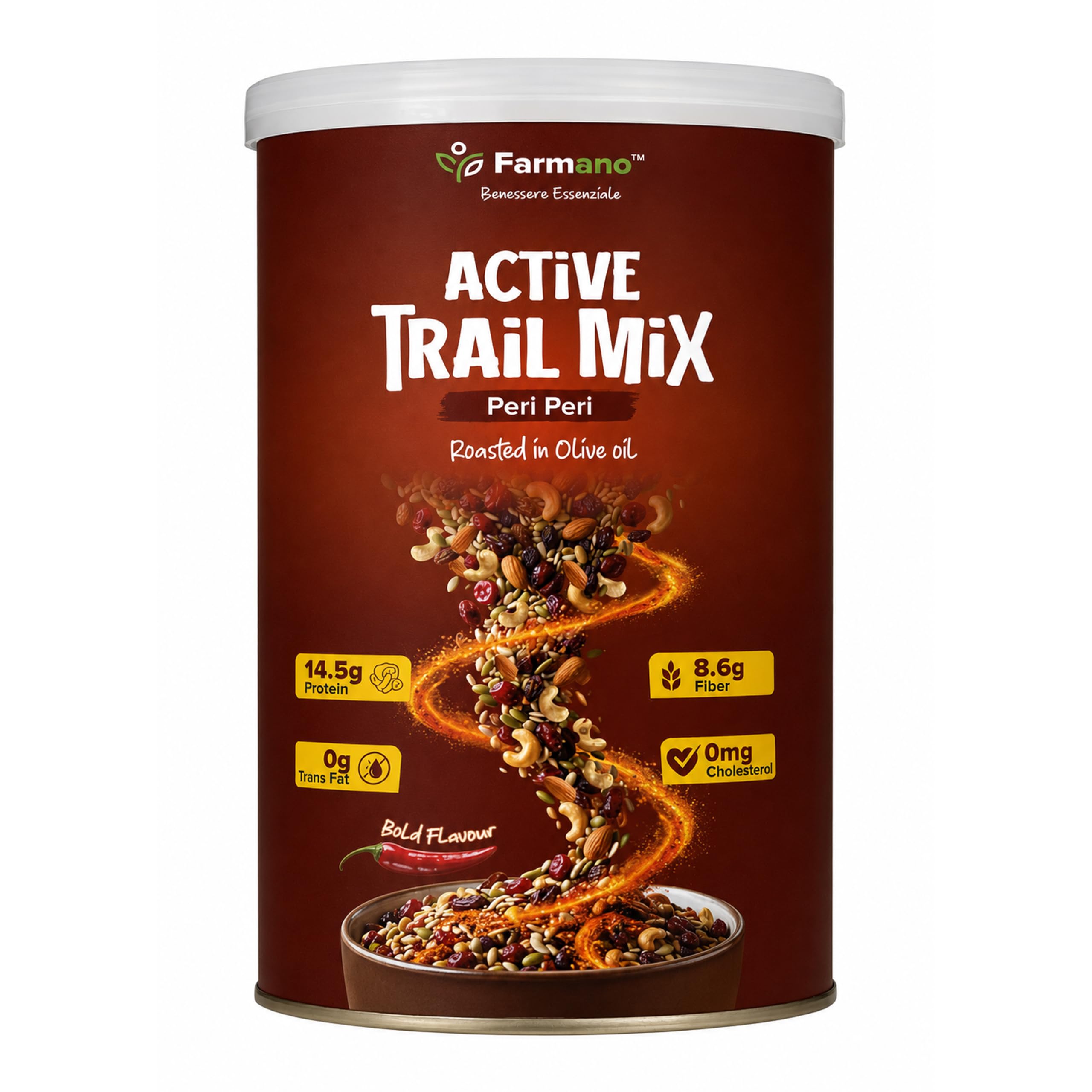 Farmano Active Trial Mix - 200g | Peri Peri- 9 Superfood in 1 Mixes | Dry Fruits Contains Almonds, Cashews, Black Raisins, Cranberries, Pumpkin, Flax, Chia, Watermelon & Sunflower Seeds-image-49