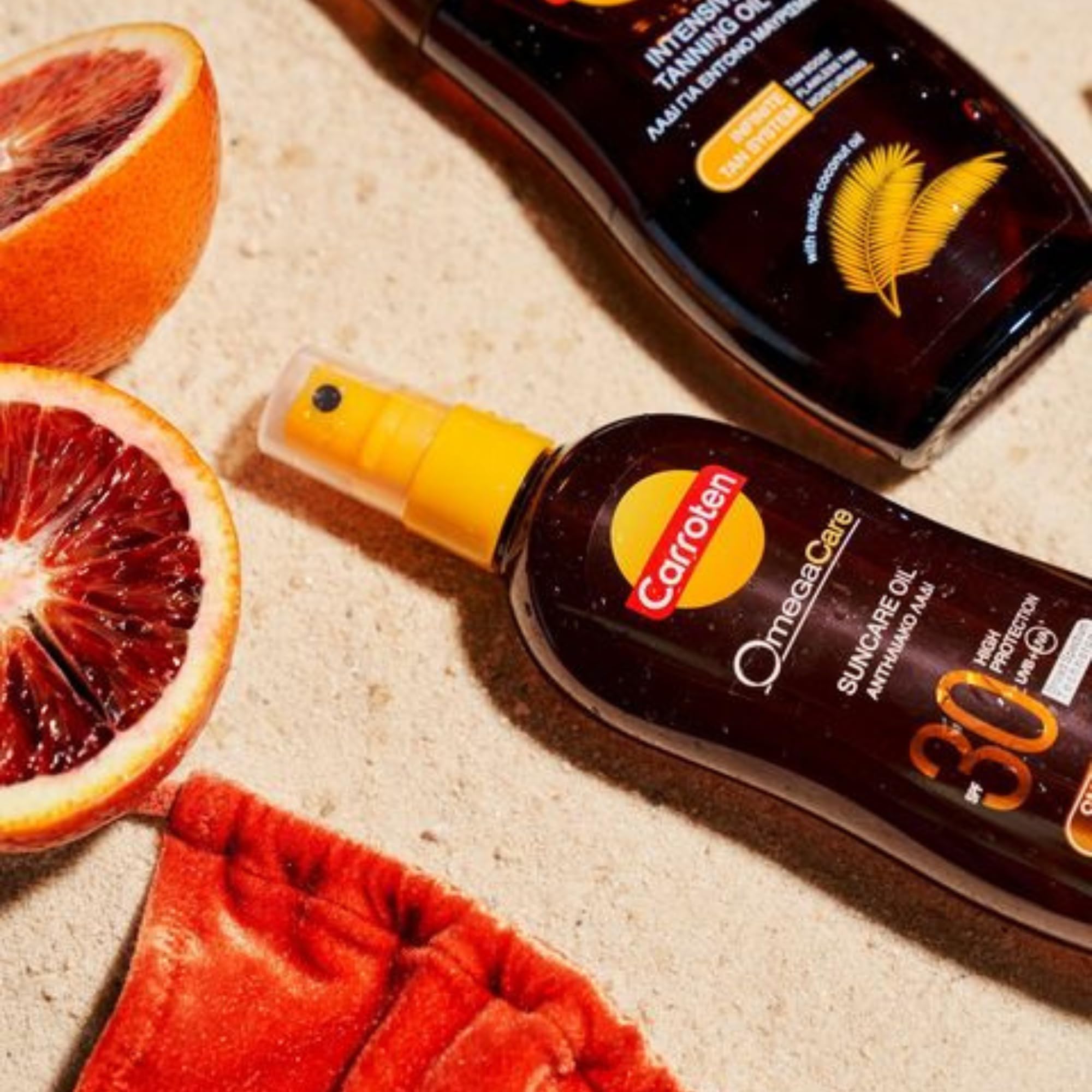 Carroten OmegaCare Tanning Oil SPF 30, 150 ml - Acceleratore di abbronzatura con acidi grassi omega - Olio abbronzante spray con protezione solare - Olio solare per un'abbronzatura veloce