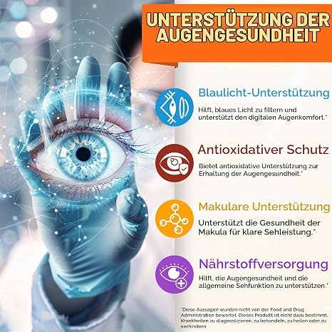 Lutein Zeaxanthin Capsules 40 mg Eye Vitamin Complex - 16-in-1 Eye Dietary Supplement with Omega-3 Vitamin C D3 E B6 B12 Zinc Lutein from Tagetes 120 Softgels - Gluten Free Non-GMO