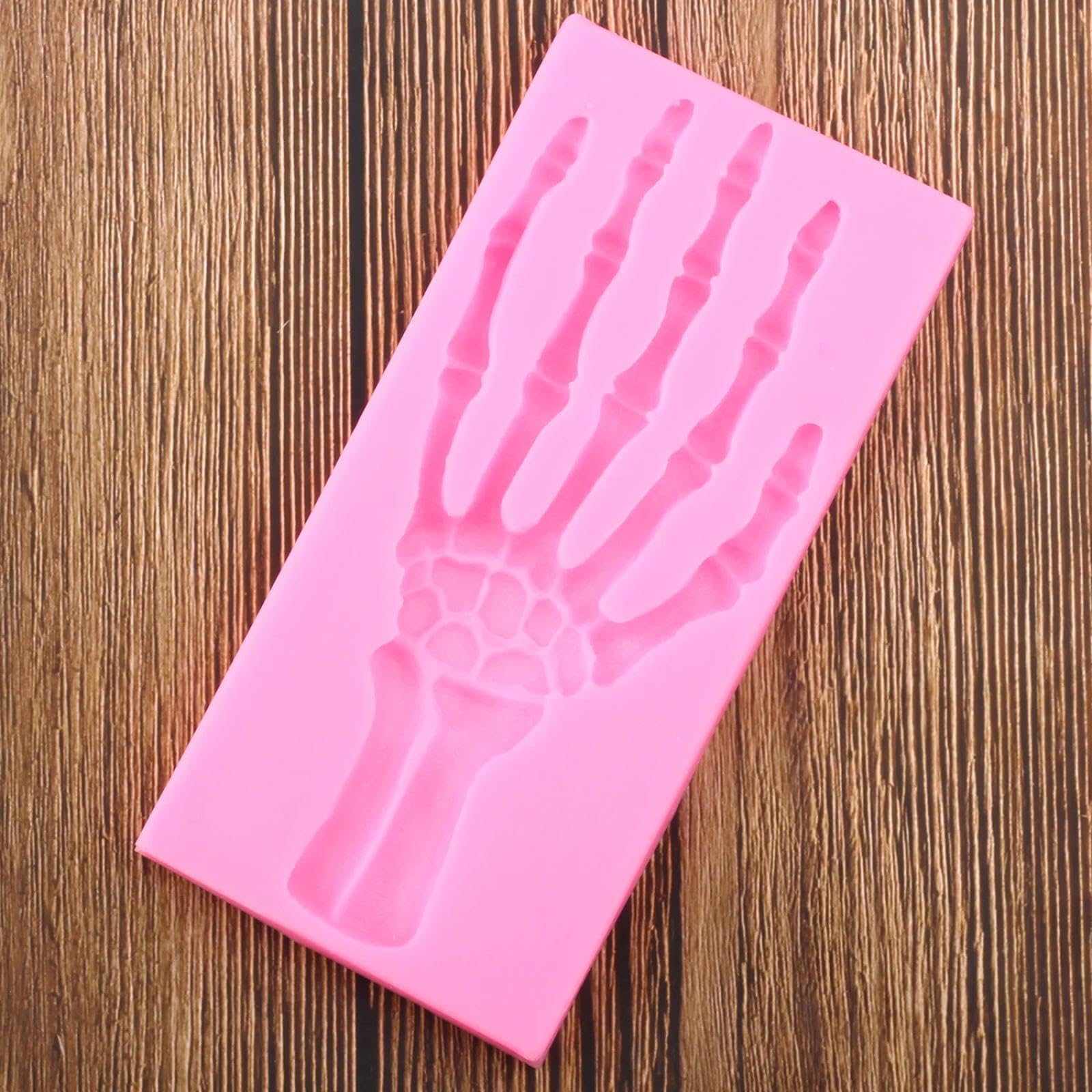 Molde de fondant para pasteles, 16,4 x 7,8 cm, herramientas de decoración de pasteles de Halloween, moldes de silicona para hornear pasteles, fondant, arcilla y chocolate